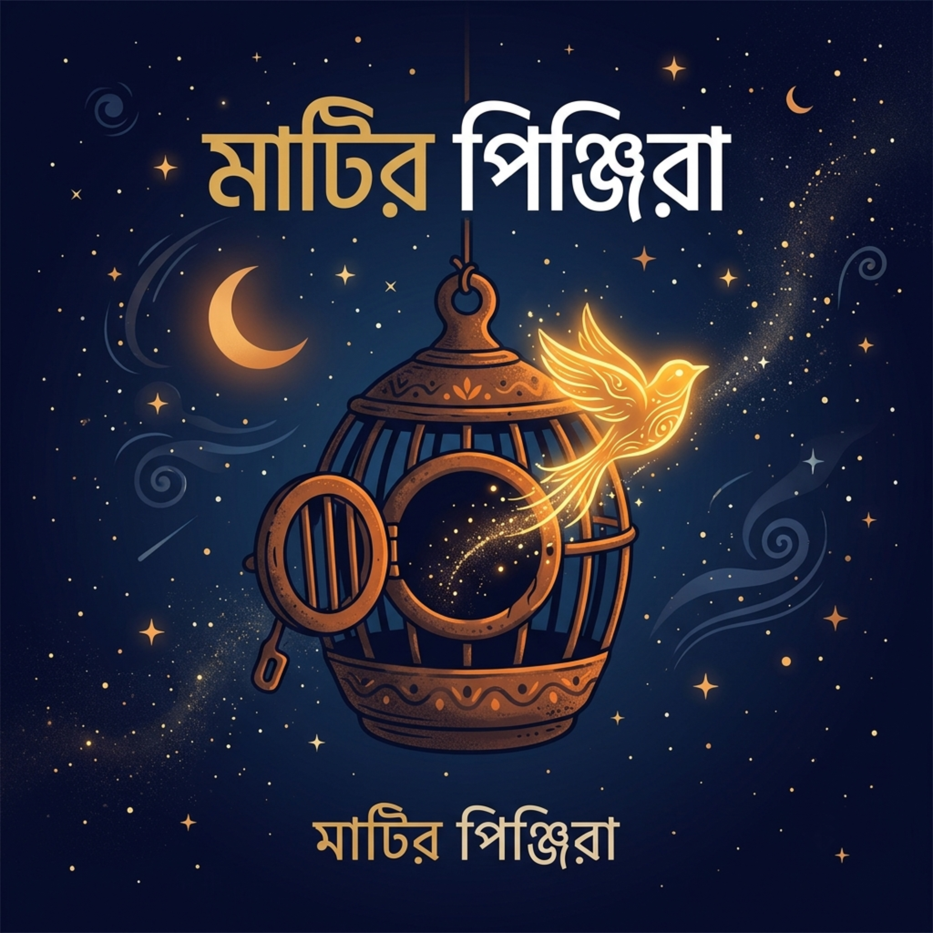 মাটির পিঞ্জিরা (Matir Pinjira) by Rabiul Karim cover art