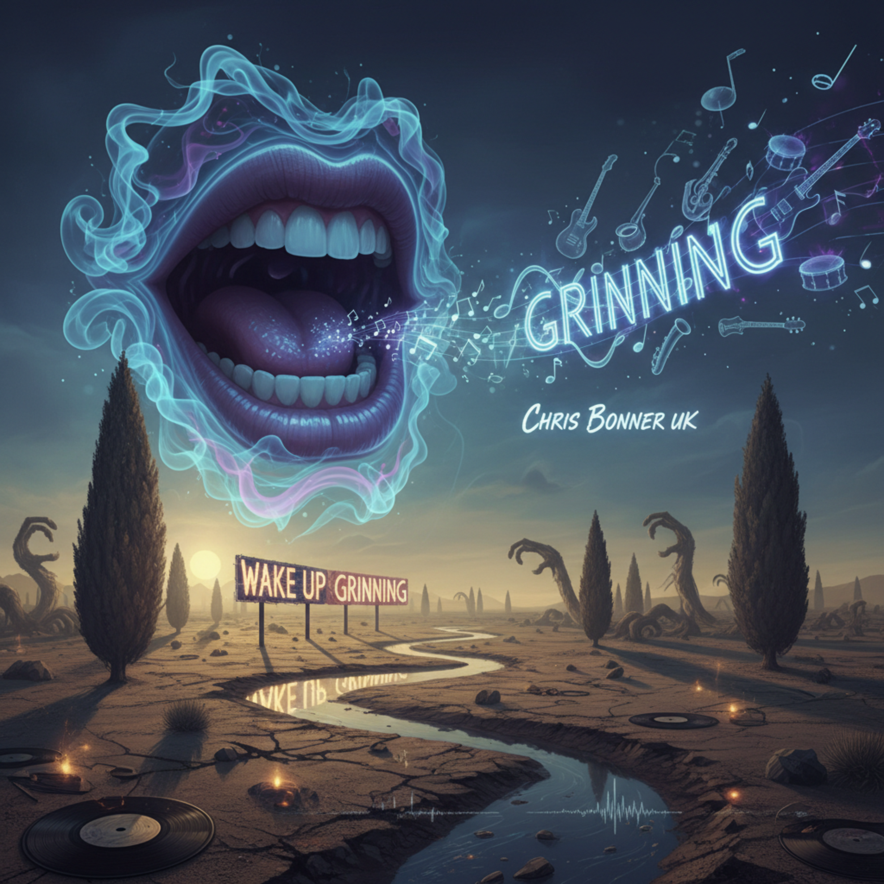 Wake Up Grinning by Chris Bonner UK cover art