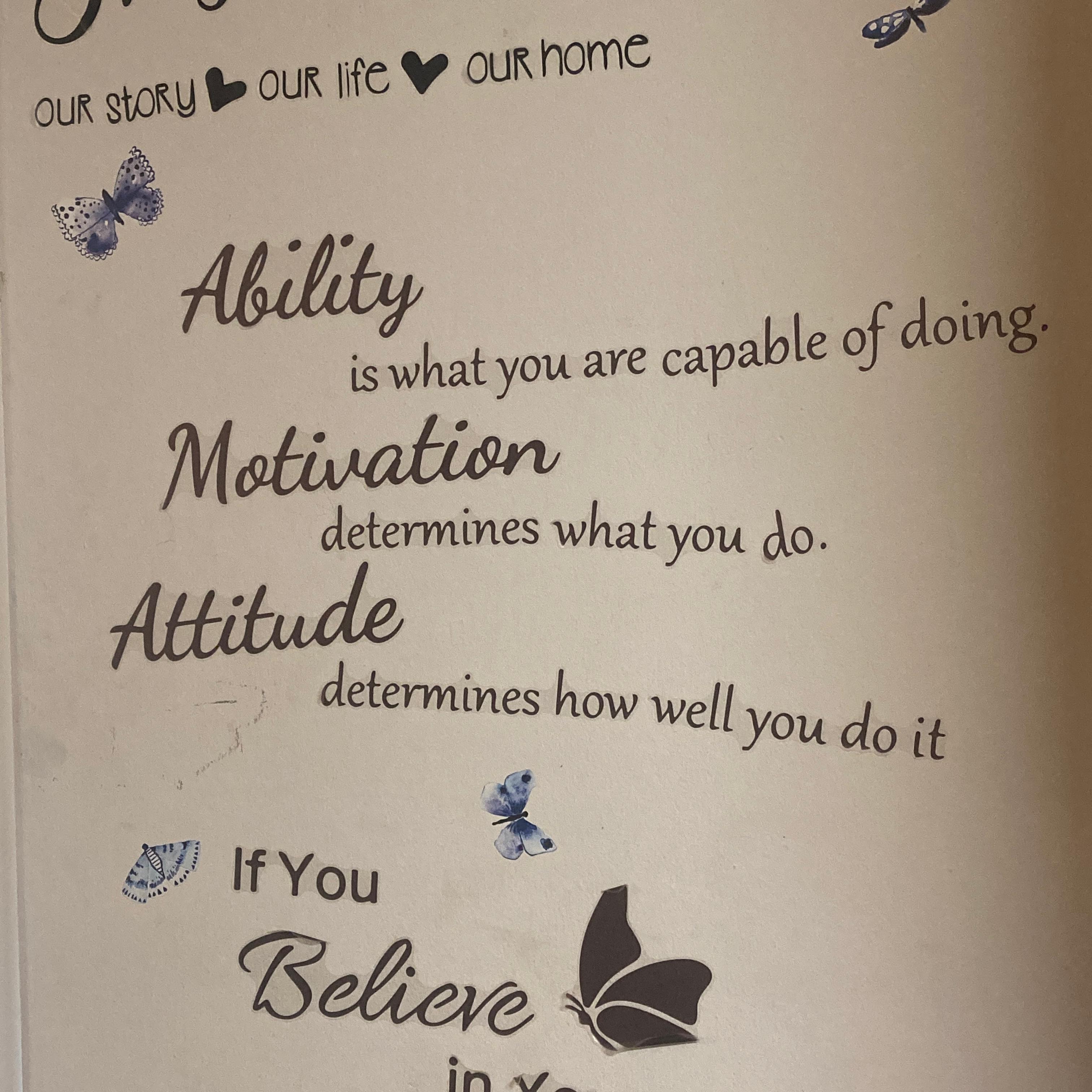 The Ability Motivation Attitude Is What Saved Me artwork