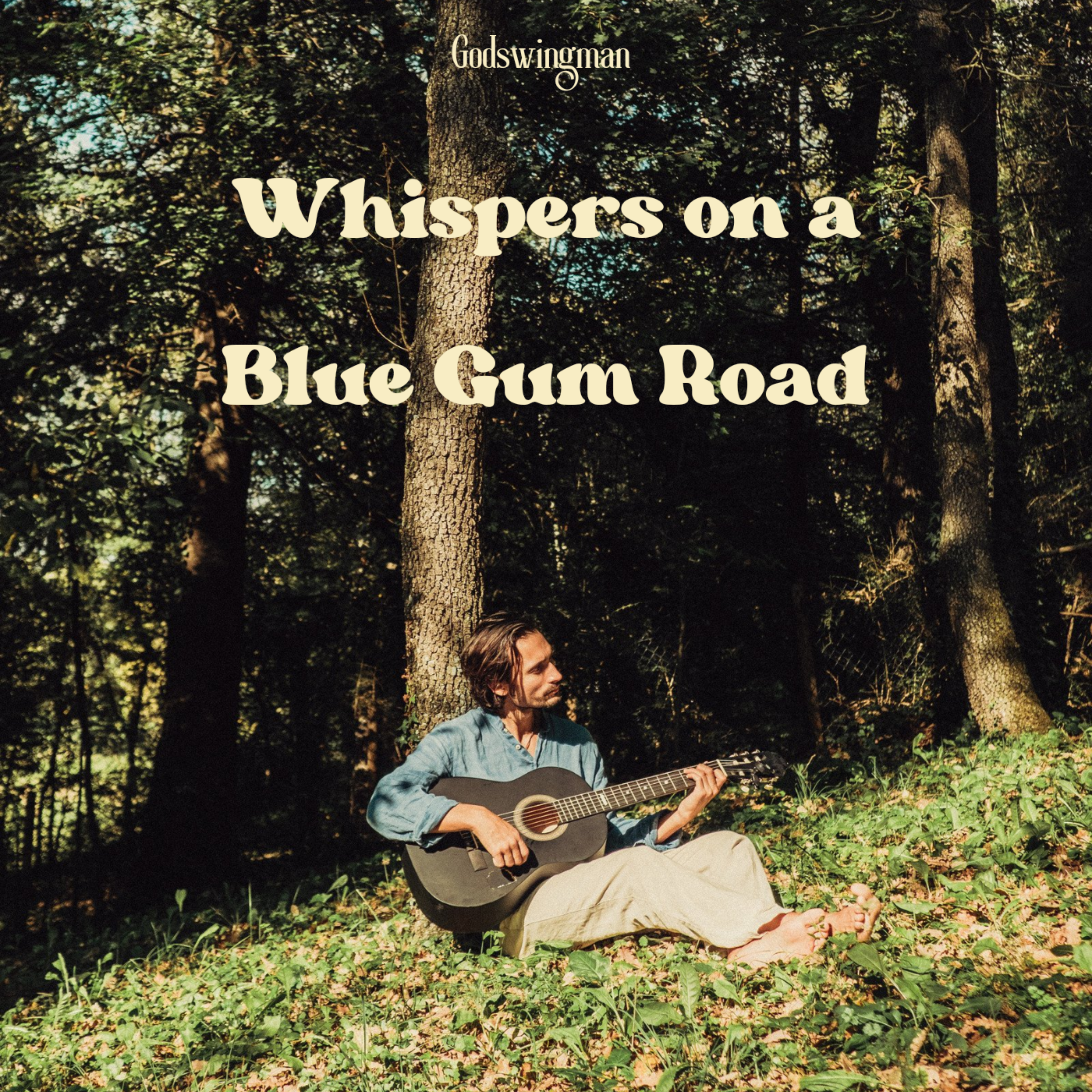 Whispers on a blue gum road artwork