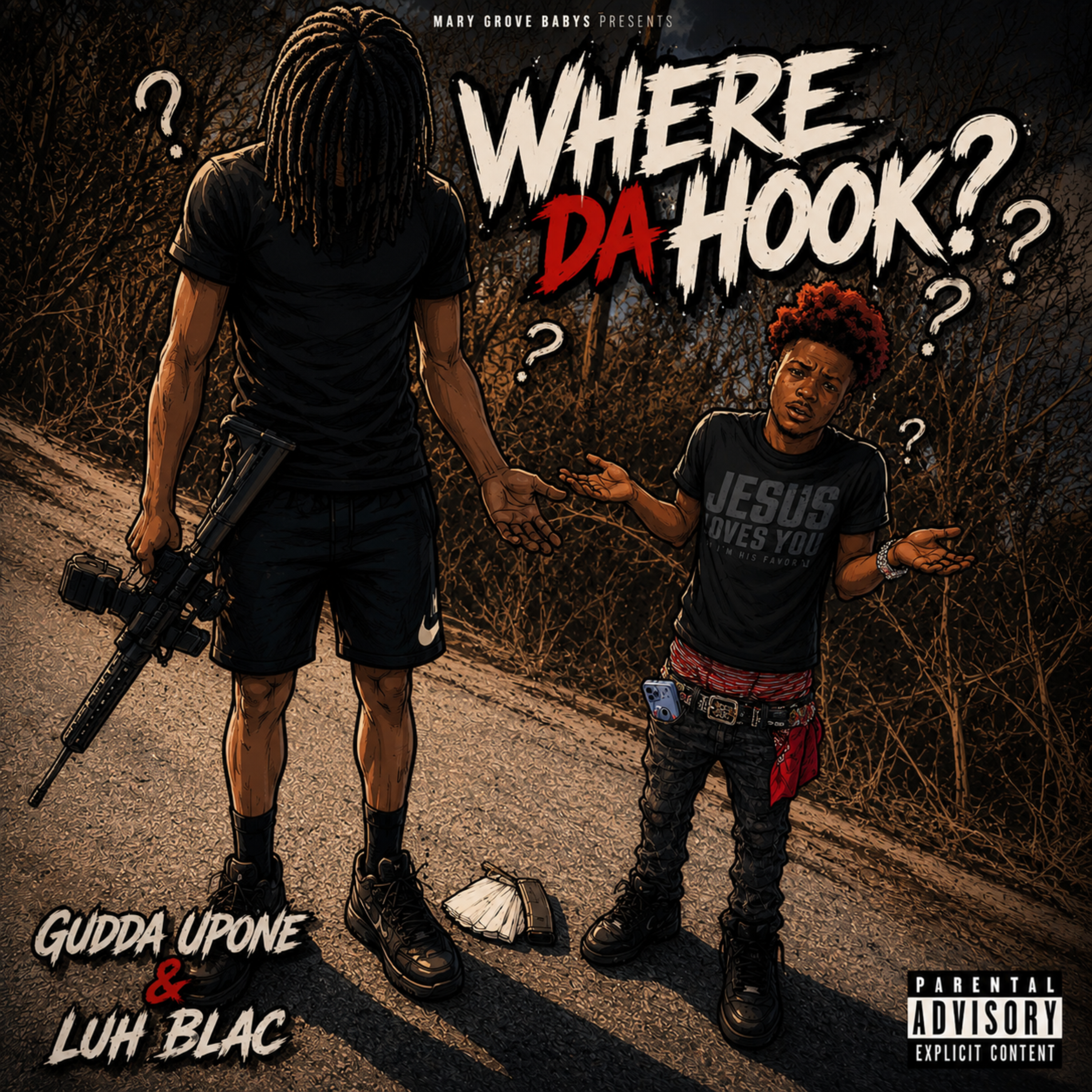 Where Da Hook by Gudda UpOne cover art