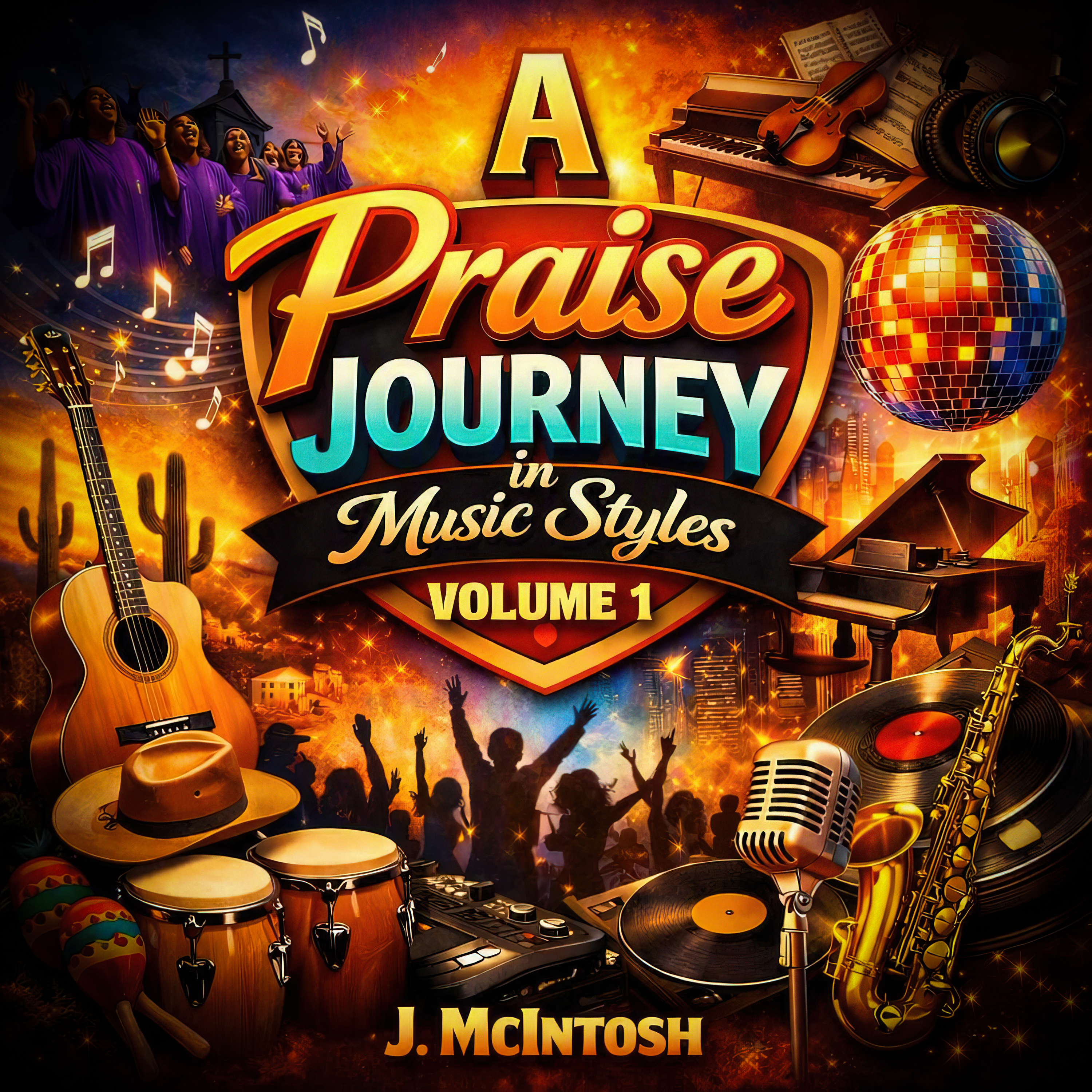 A Praise Journey in Music Styles - Volume 1 by J. McIntosh cover art