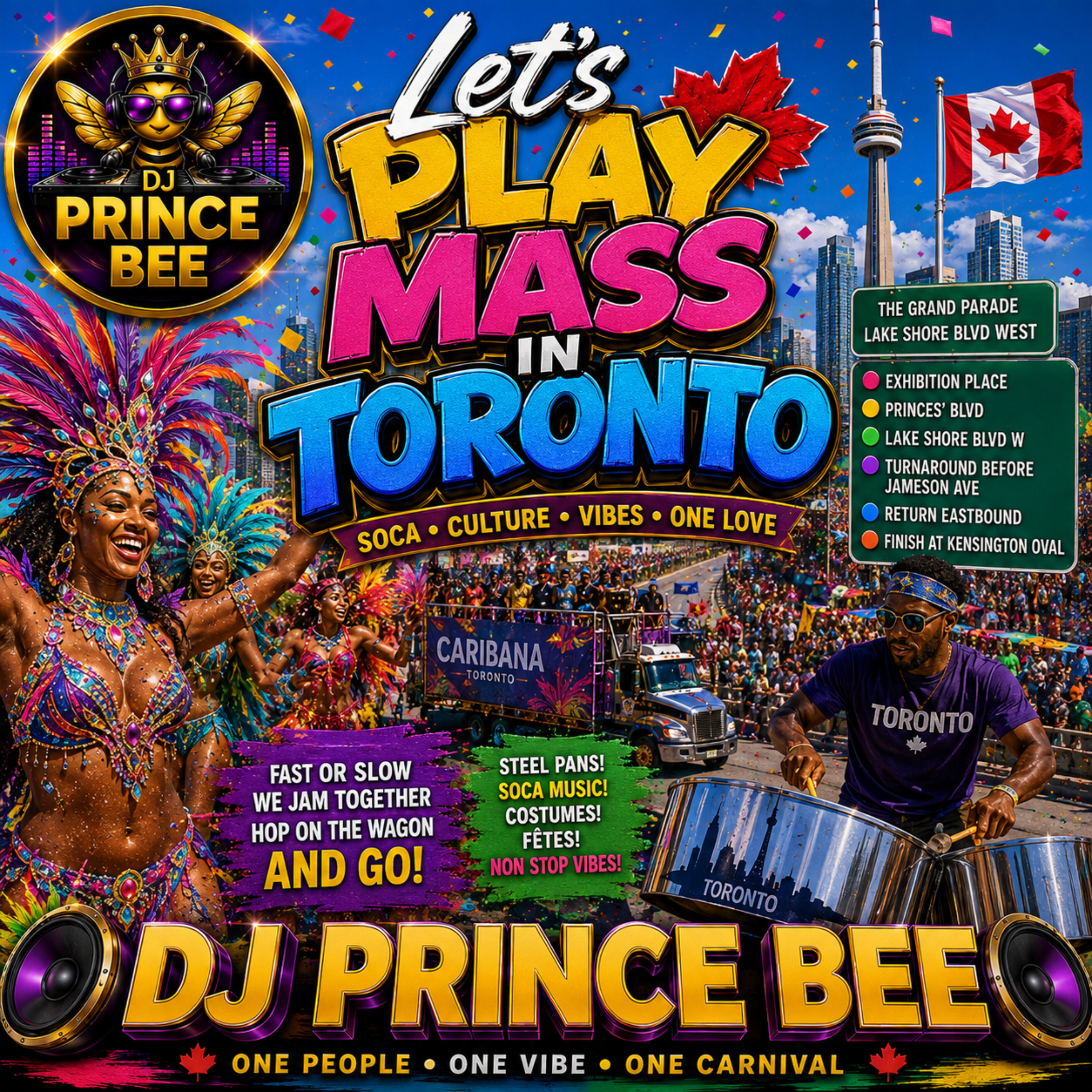 Let’s Play Mas In Toronto by DJ PRINCE BEE cover art