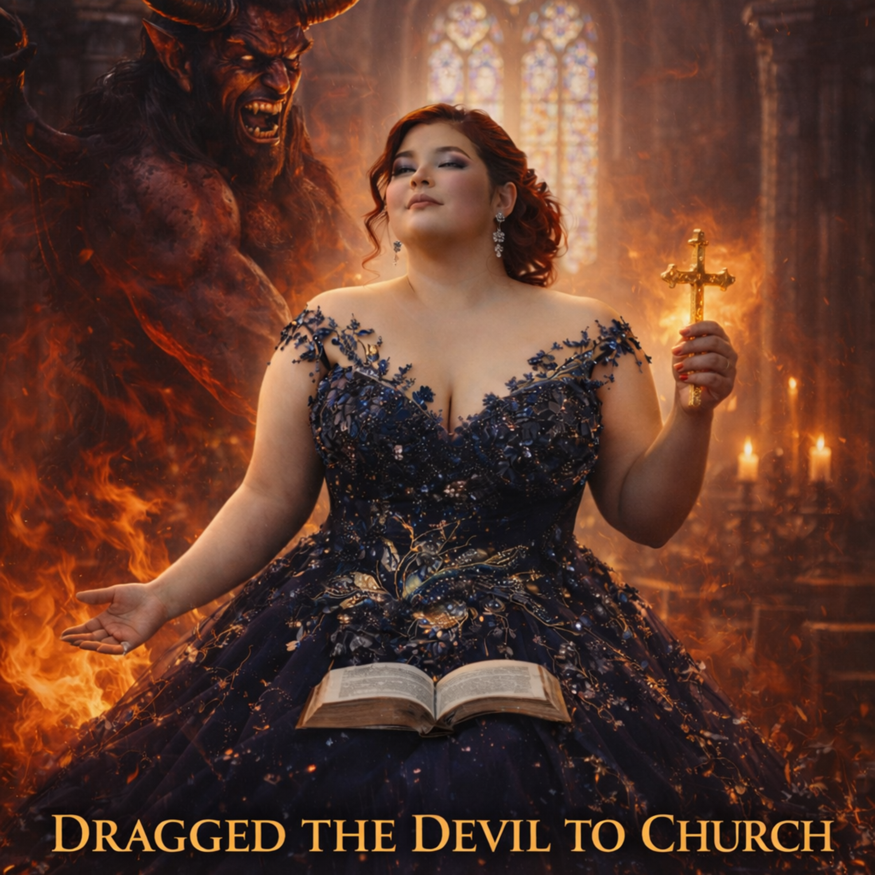 dragged the devil to church artwork