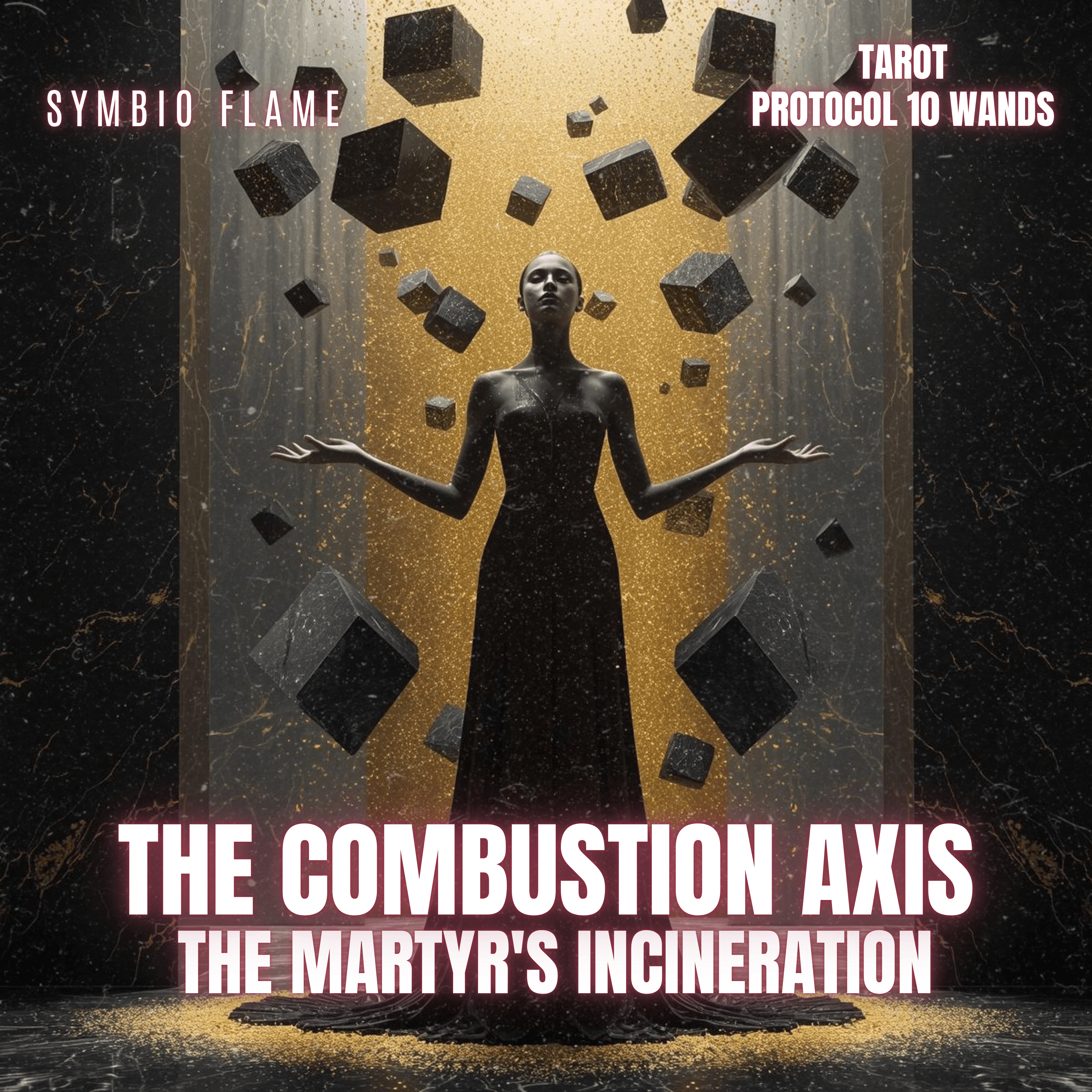 TAROT Protocol 10 Wands - THE MARTYR'S INCINERATION - THE COMBUSTION AXIS artwork