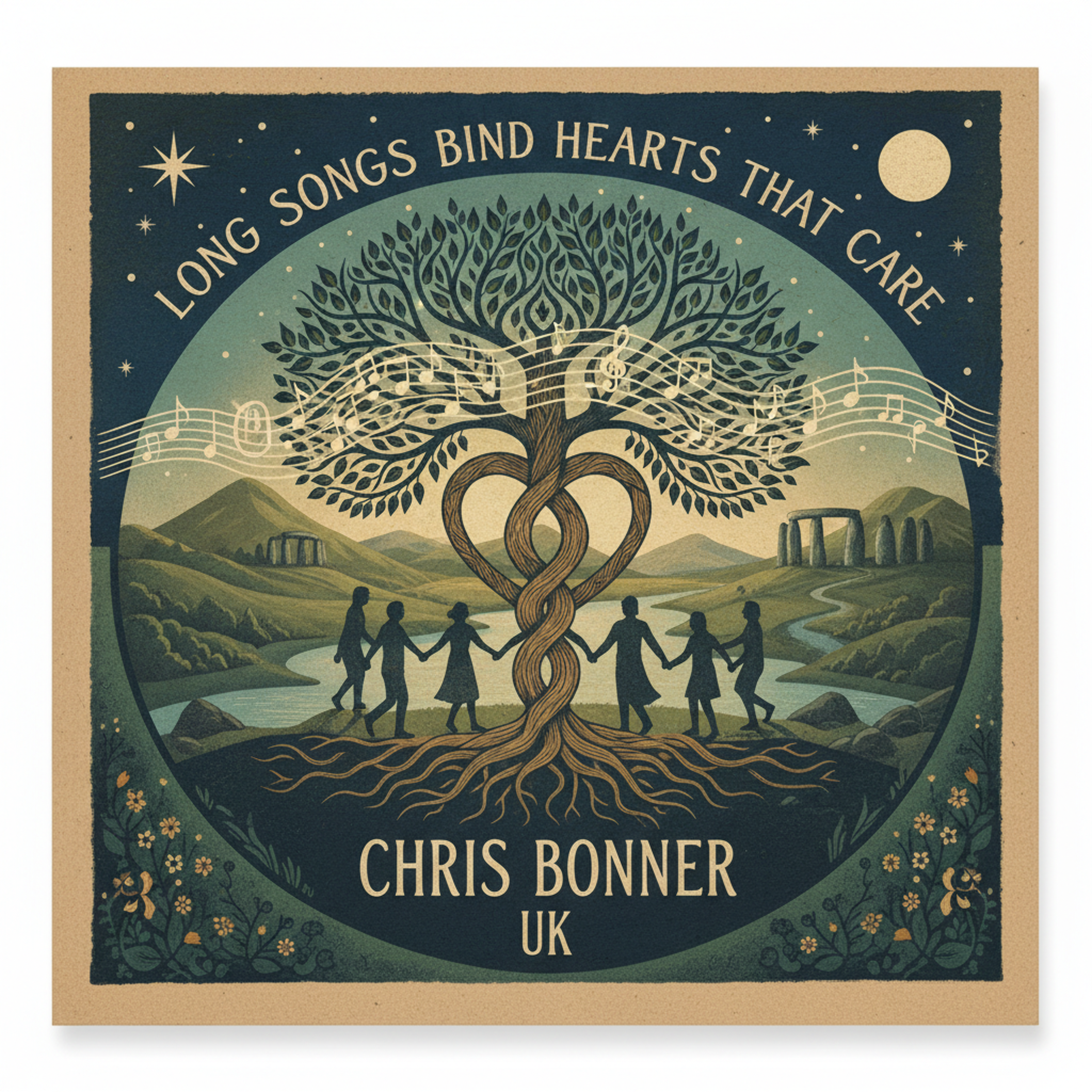 Long Songs Bind Hearts That Care by Chris Bonner UK cover art