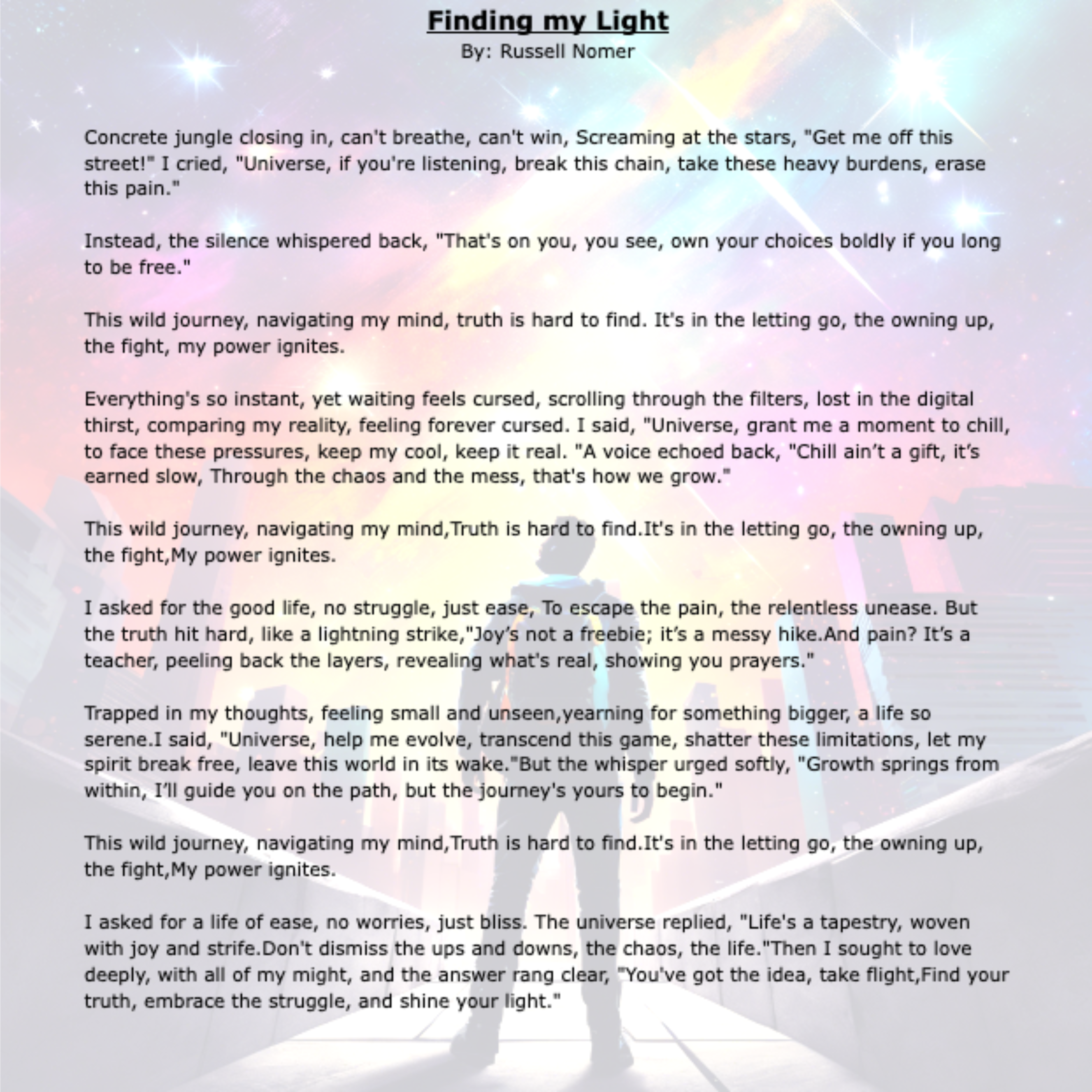 Finding my Light (Alt Rock) artwork