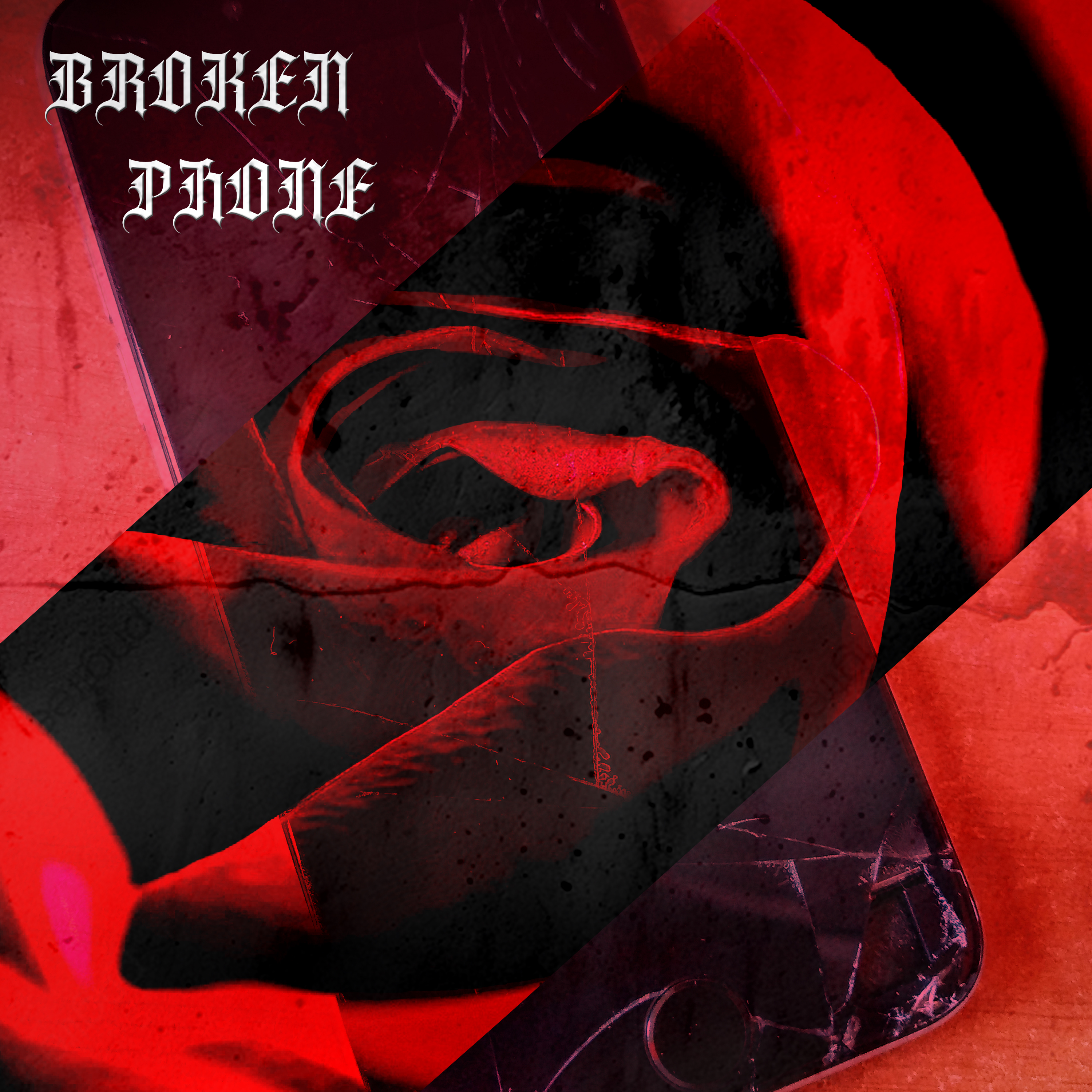 broken phone artwork