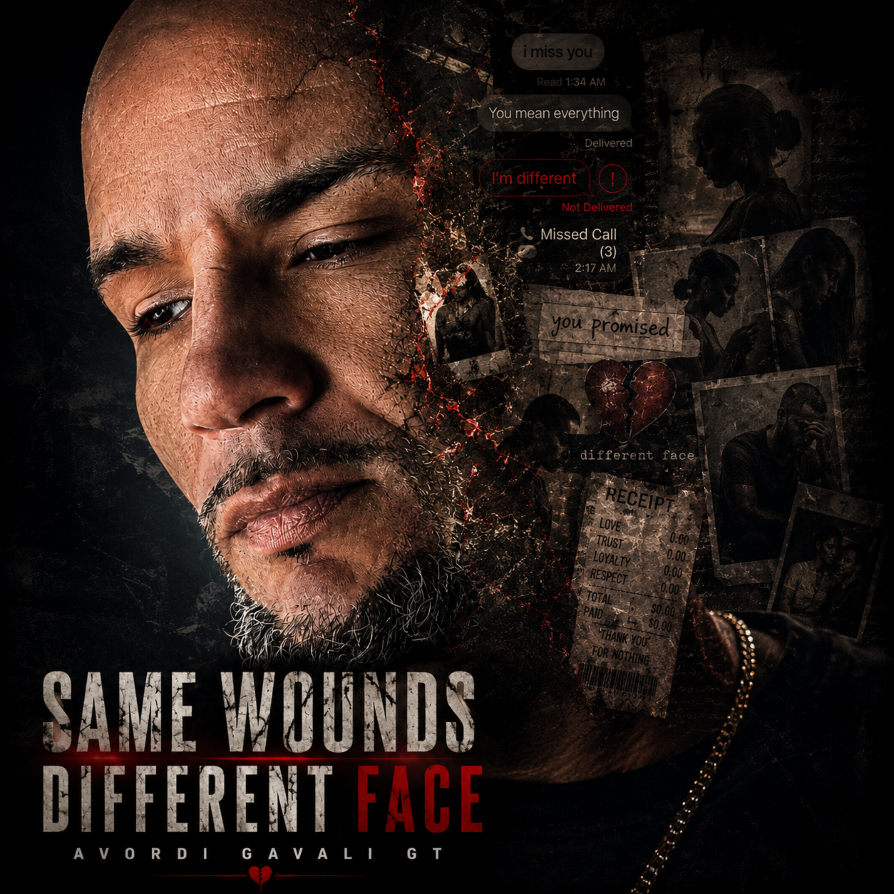 SAME WOUNDS DIFFERENT FACE by Avordi Gavali GT cover art