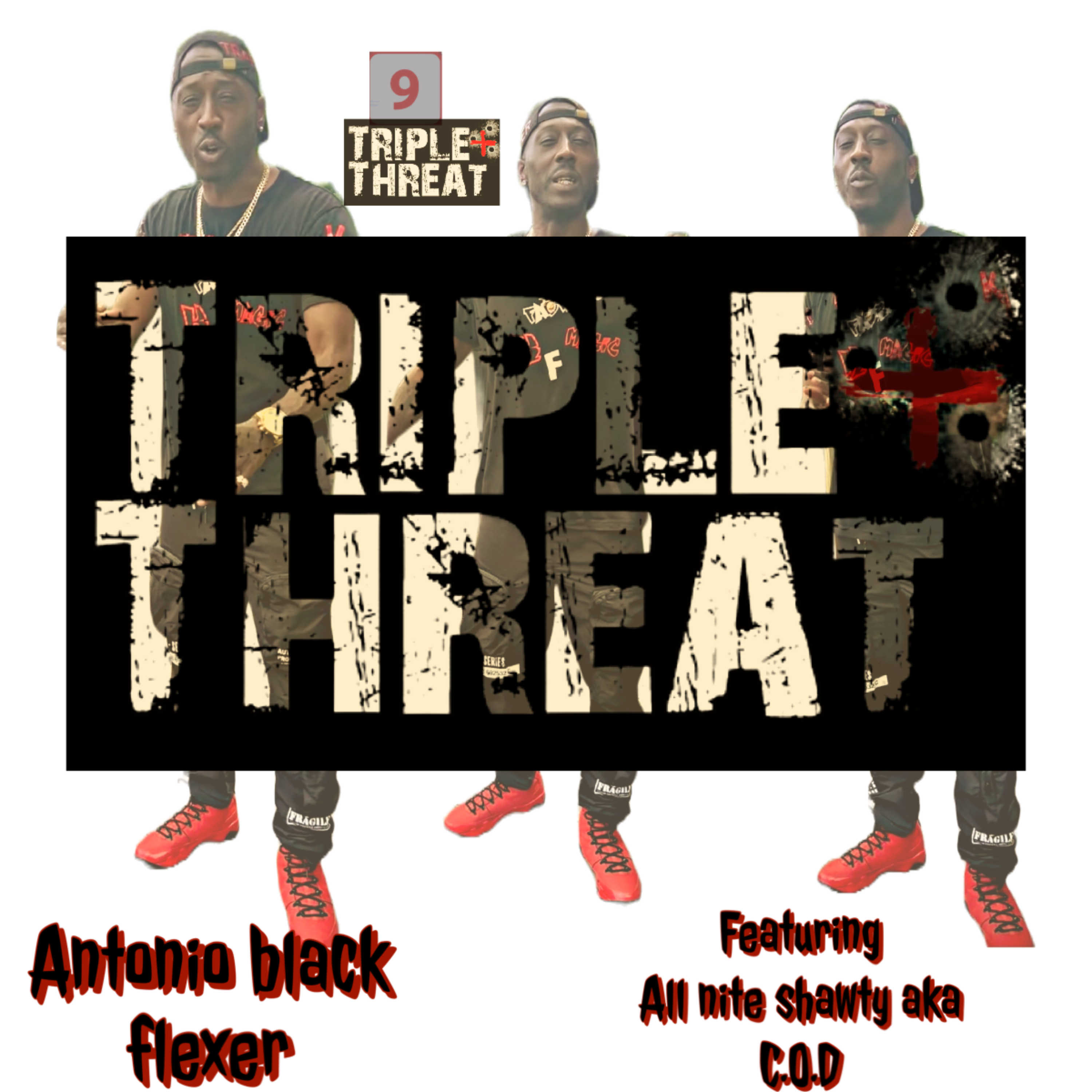 TRIPLE THREAT by Antonio Blsck Flexer cover art
