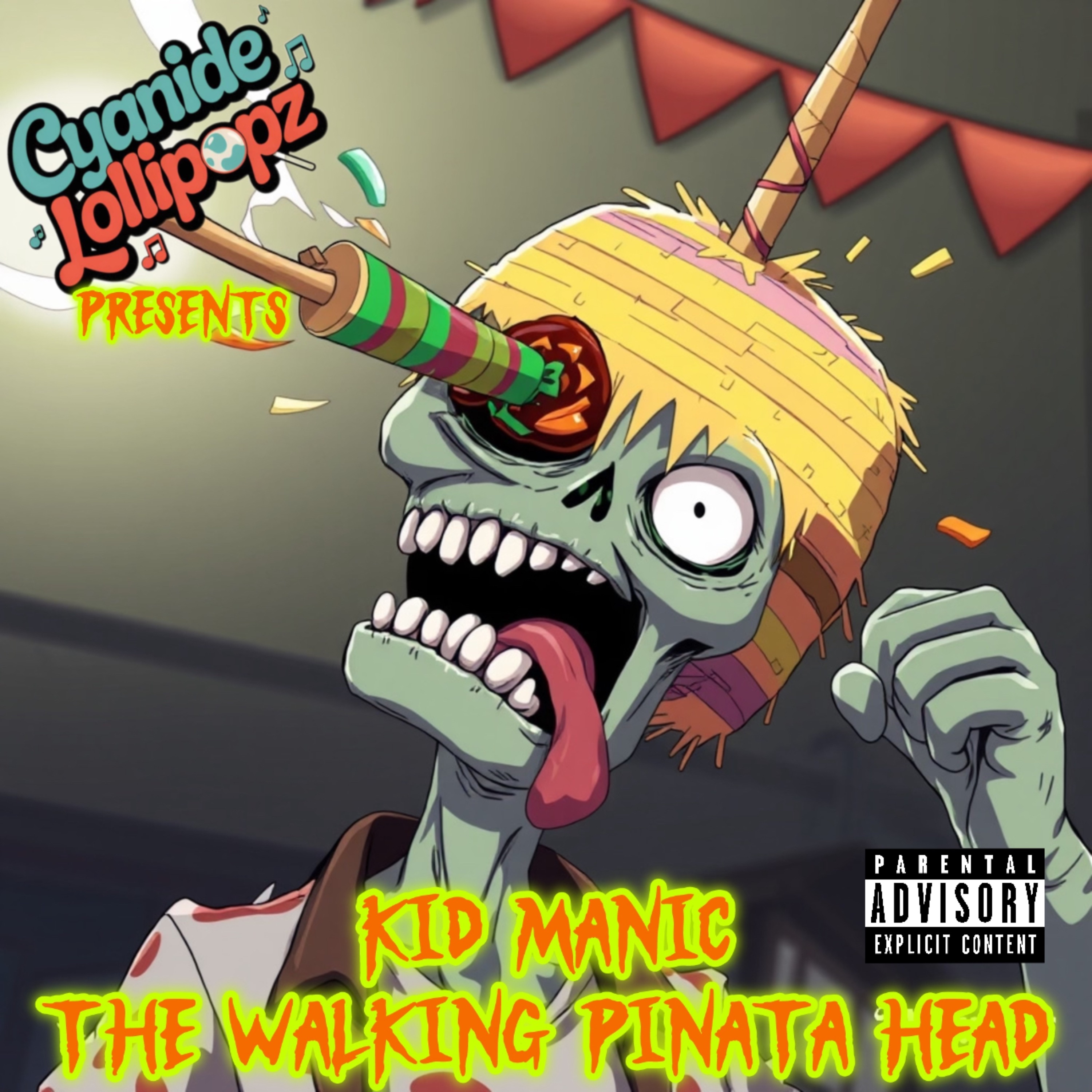 Kid Manic: The Walking Piñata Head artwork