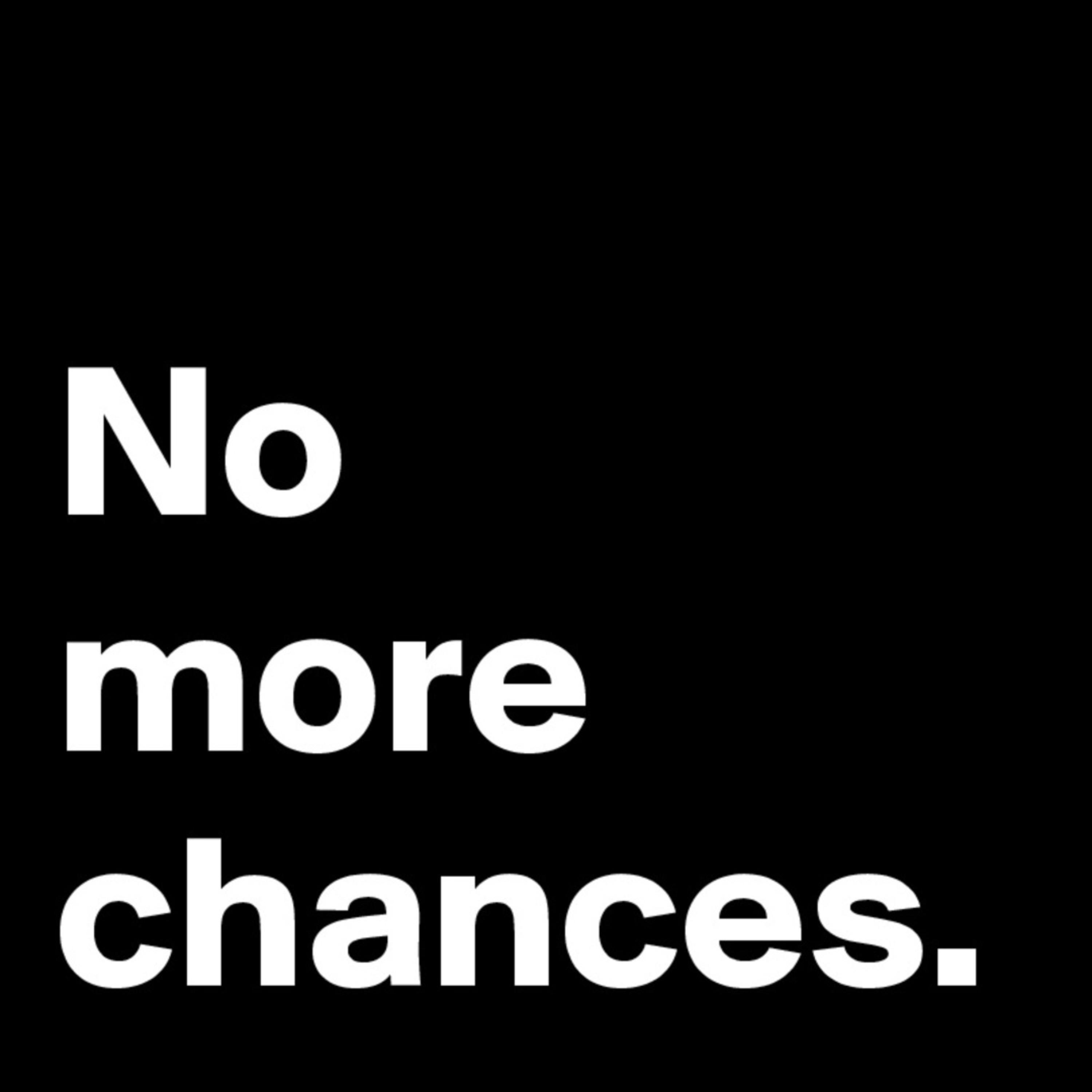 No More Chances artwork