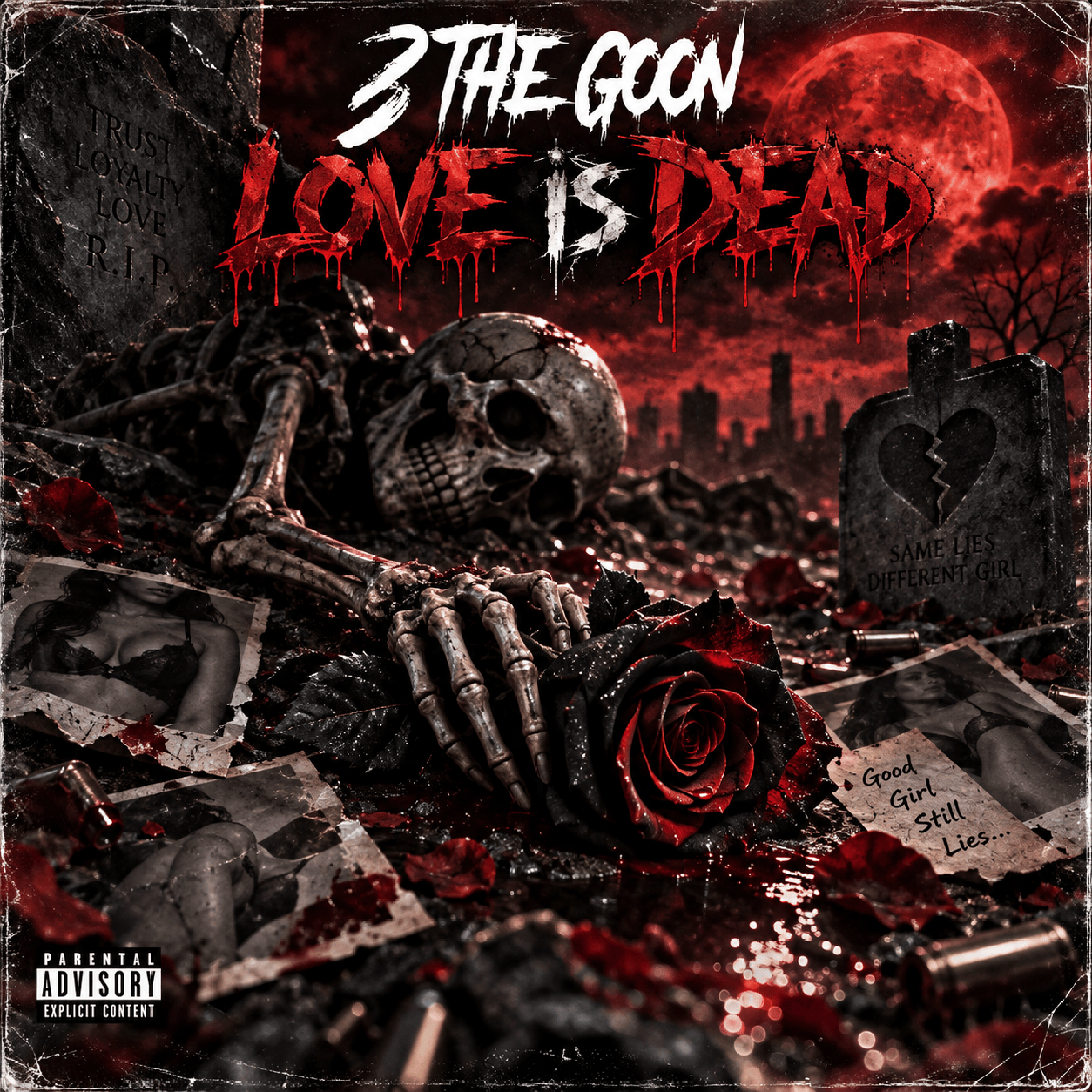 Love Is Dead by 3 The Goon cover art
