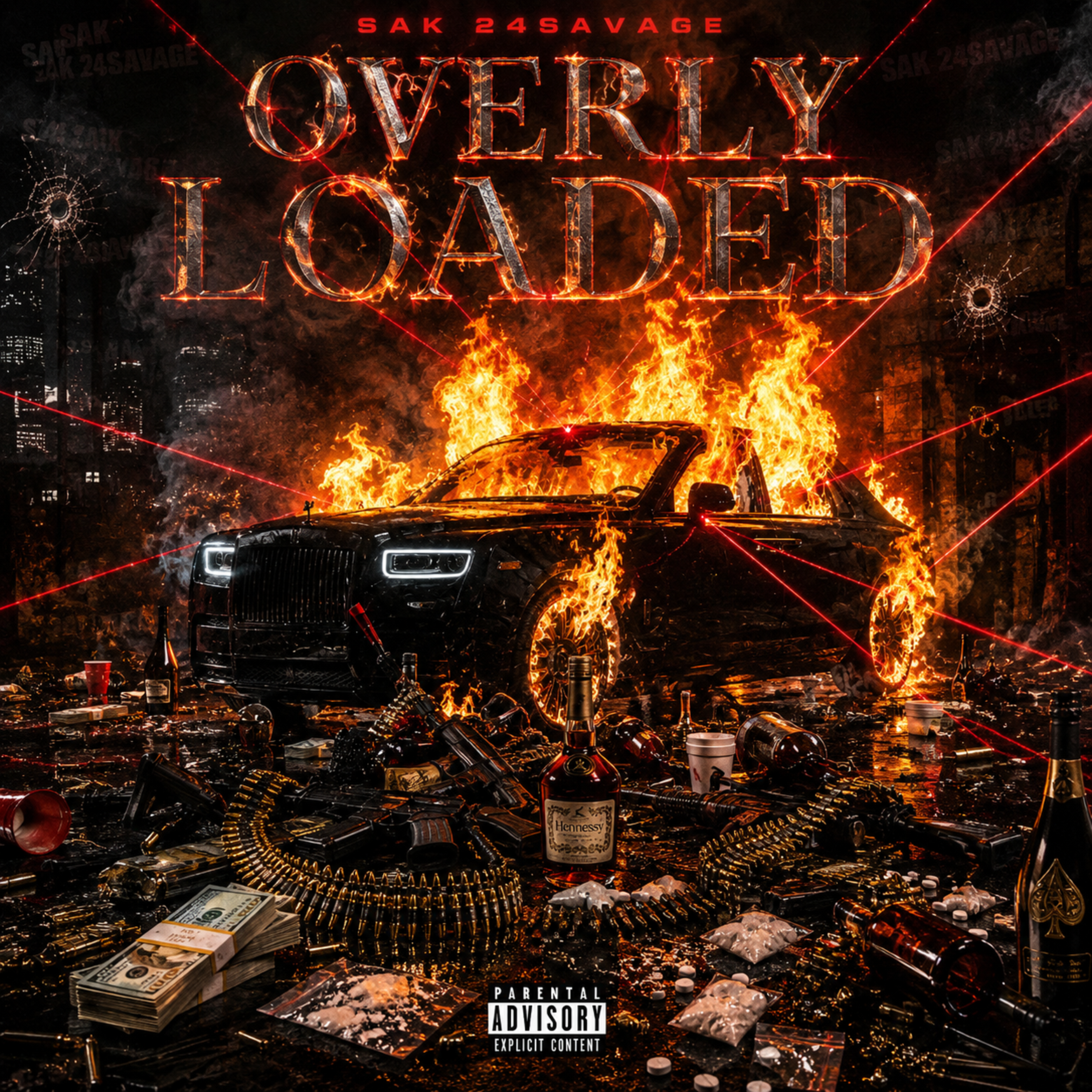 Over Loaded by sak 24savage cover art