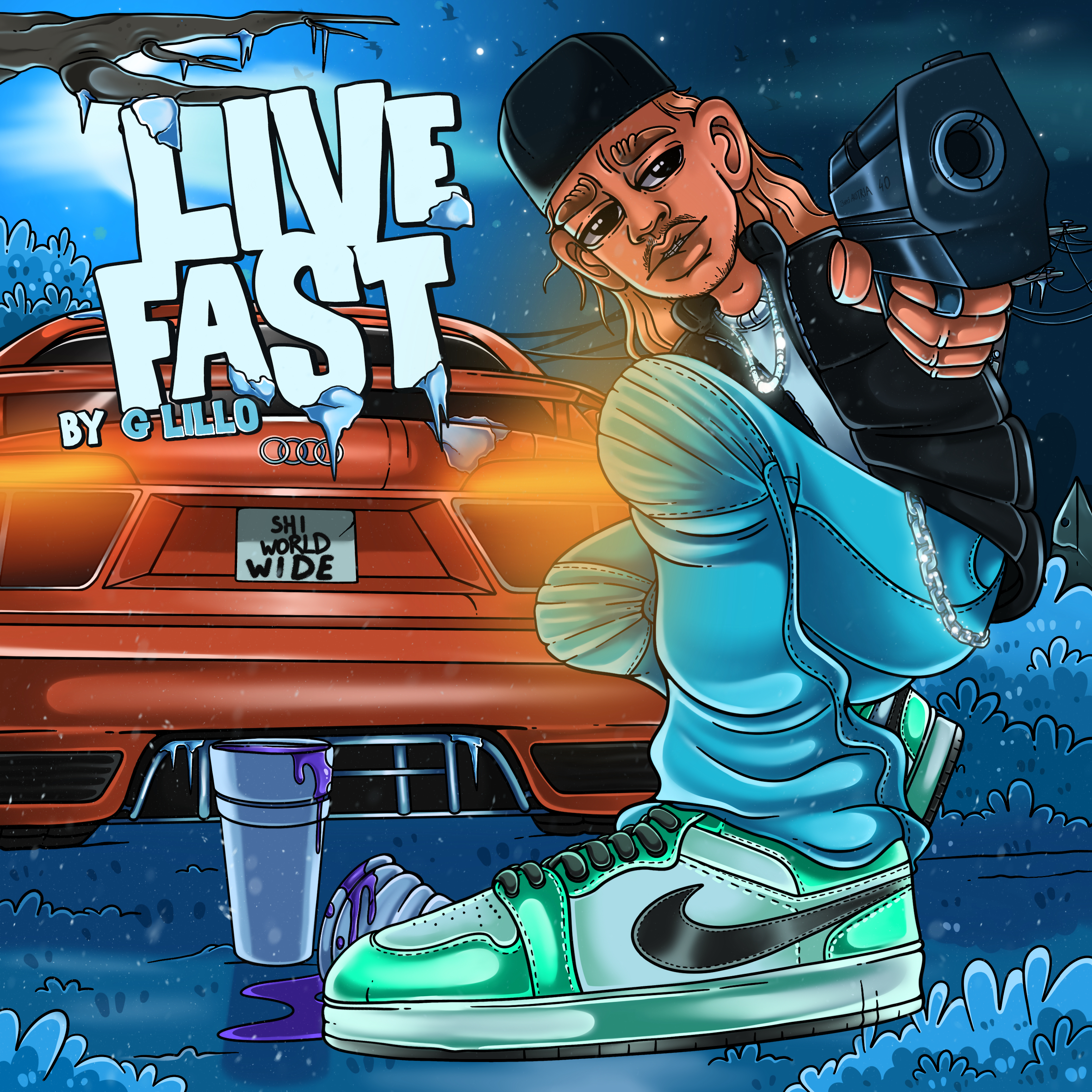 Live Fast by Krash Landing cover art