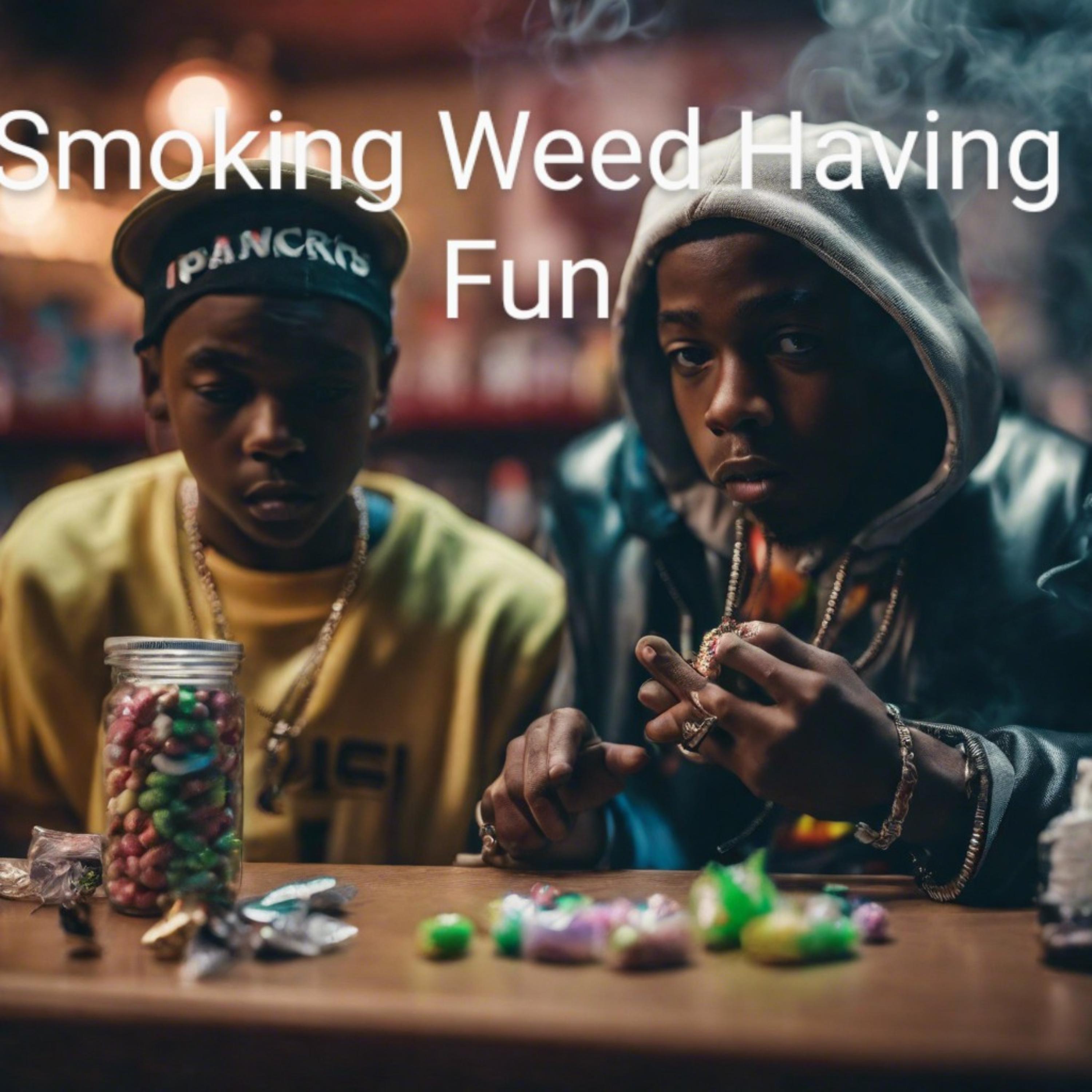 Smoking Weed Having Fun artwork