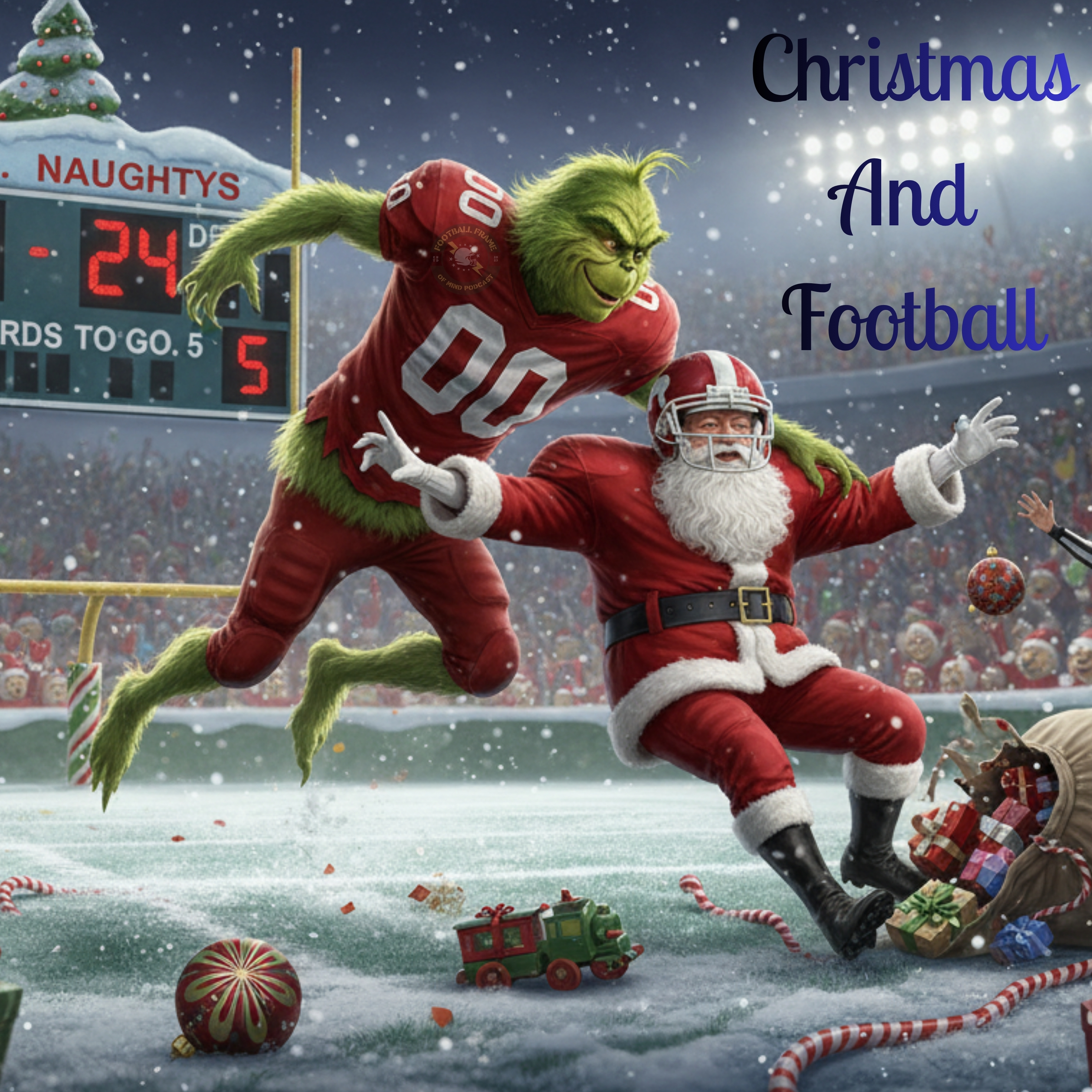 Christmas and Football artwork