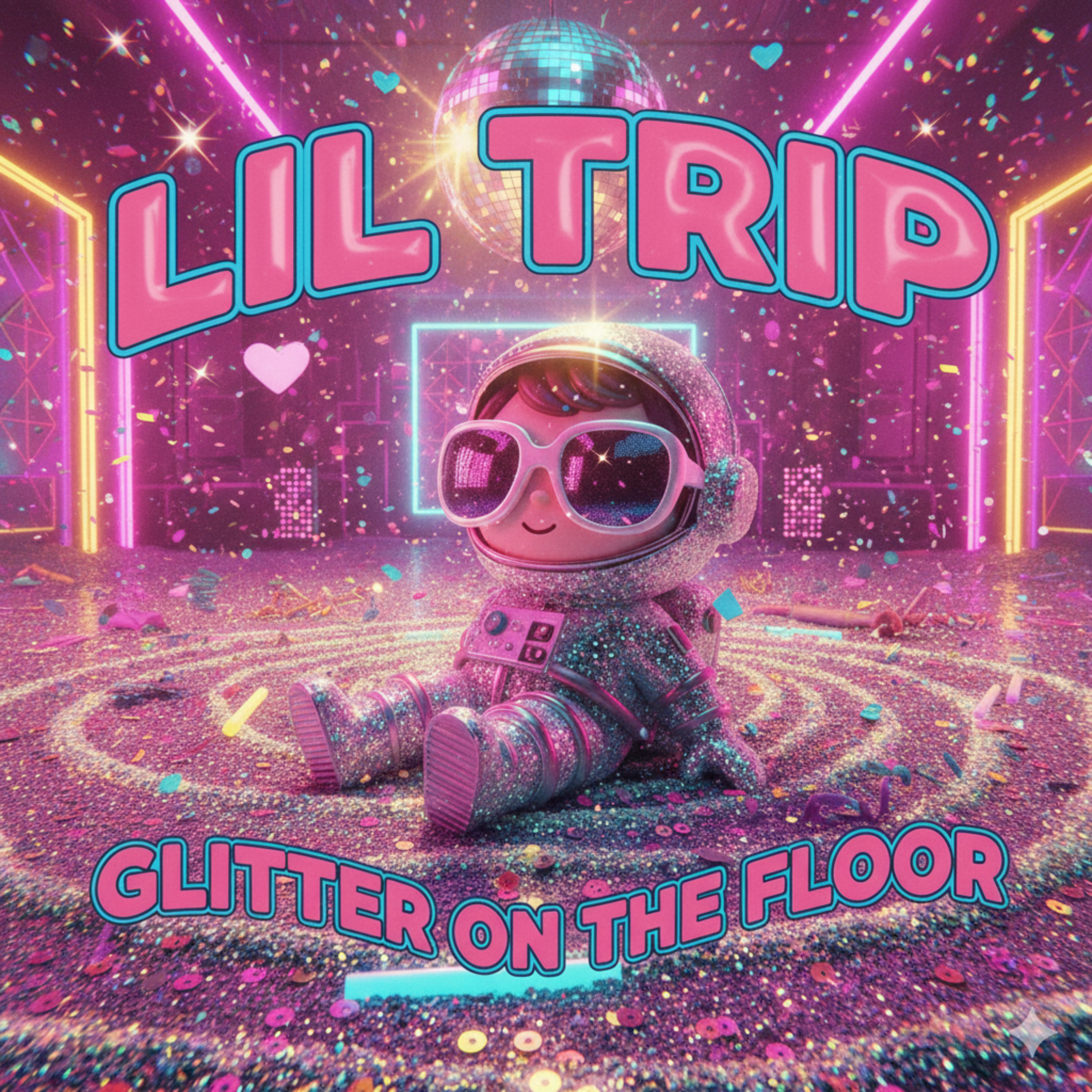 Glitter on the floor artwork