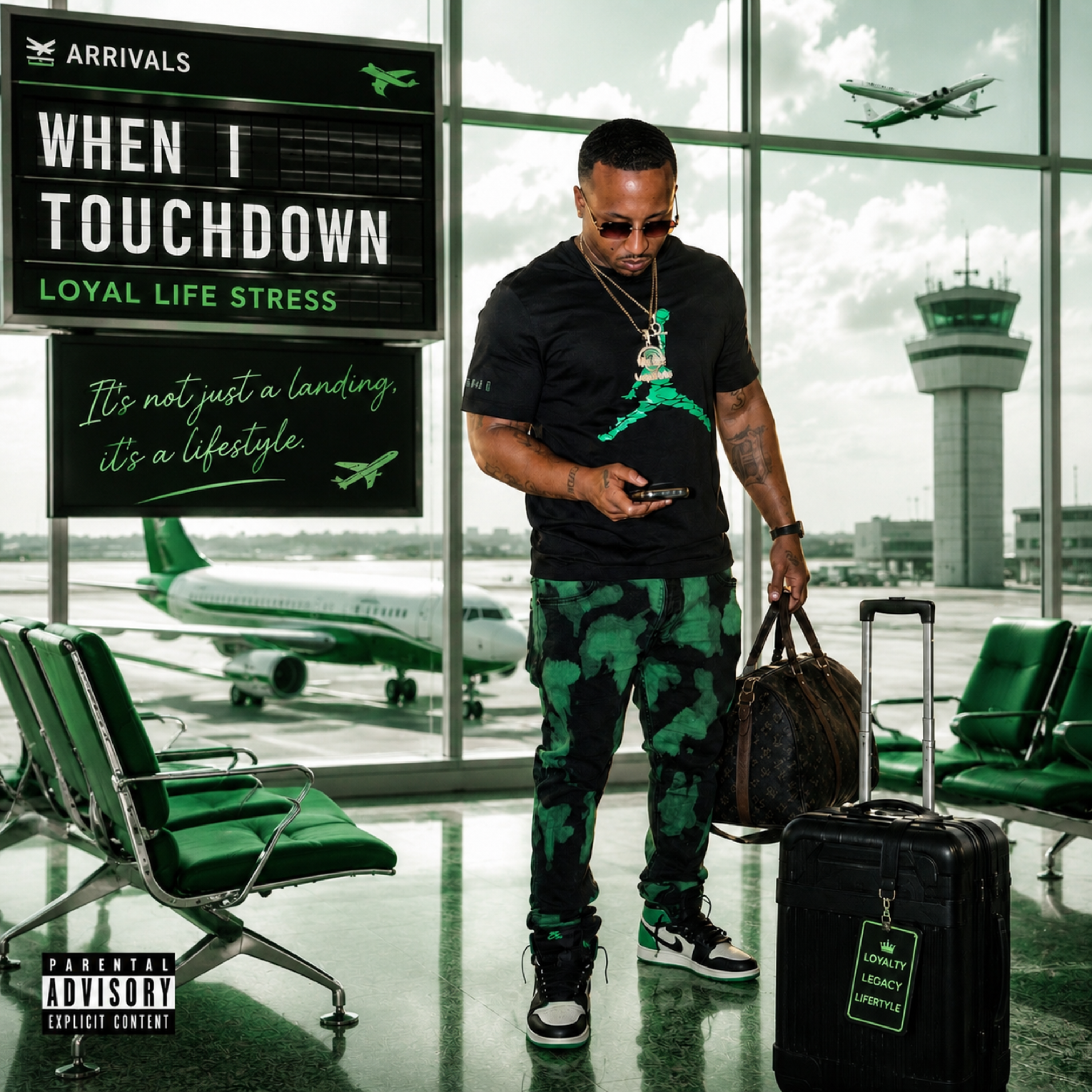 WHEN I TOUCHDOWN by Loyal Life Stress cover art
