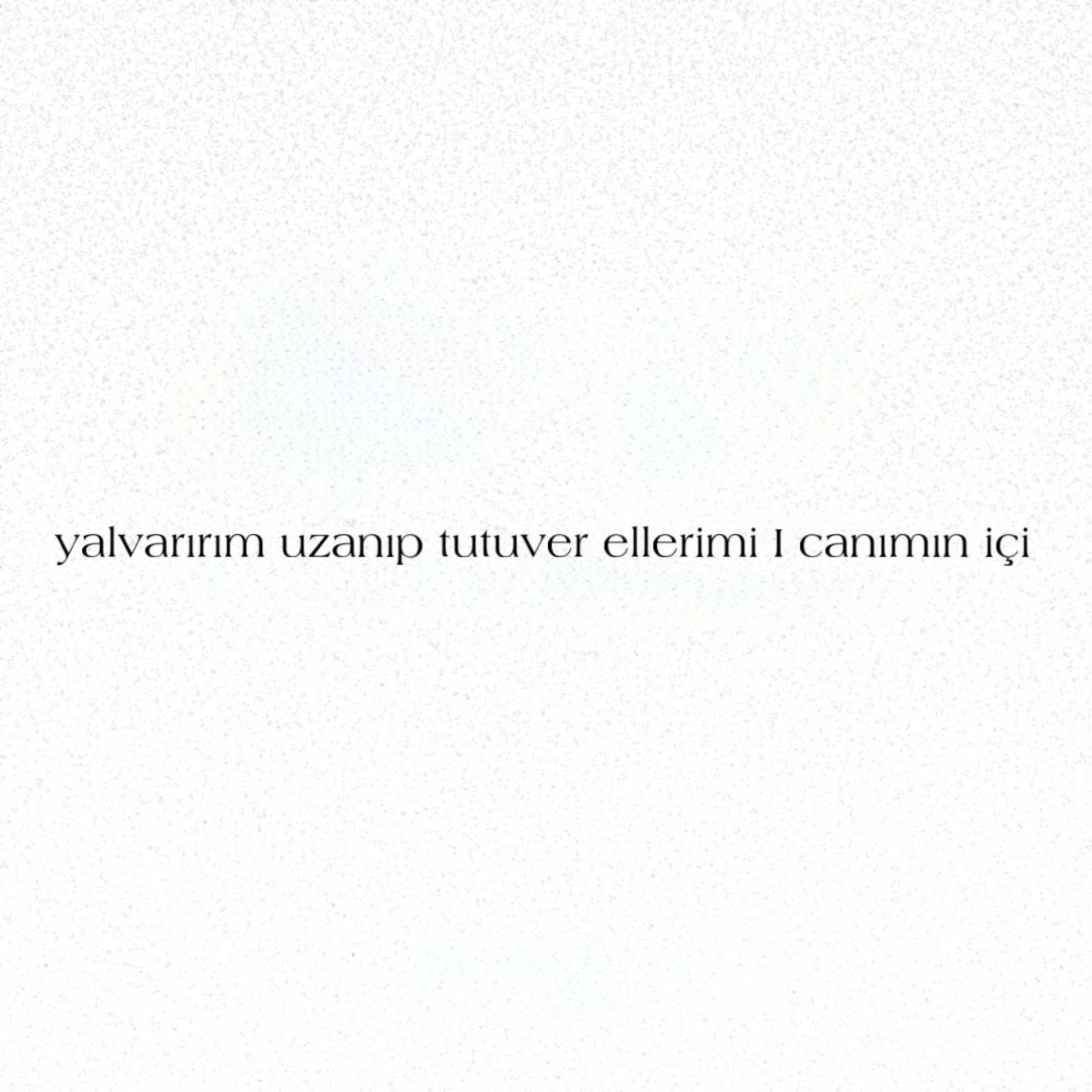 yalvarırım uzanıp tutuver ellerimi I canımın içi artwork