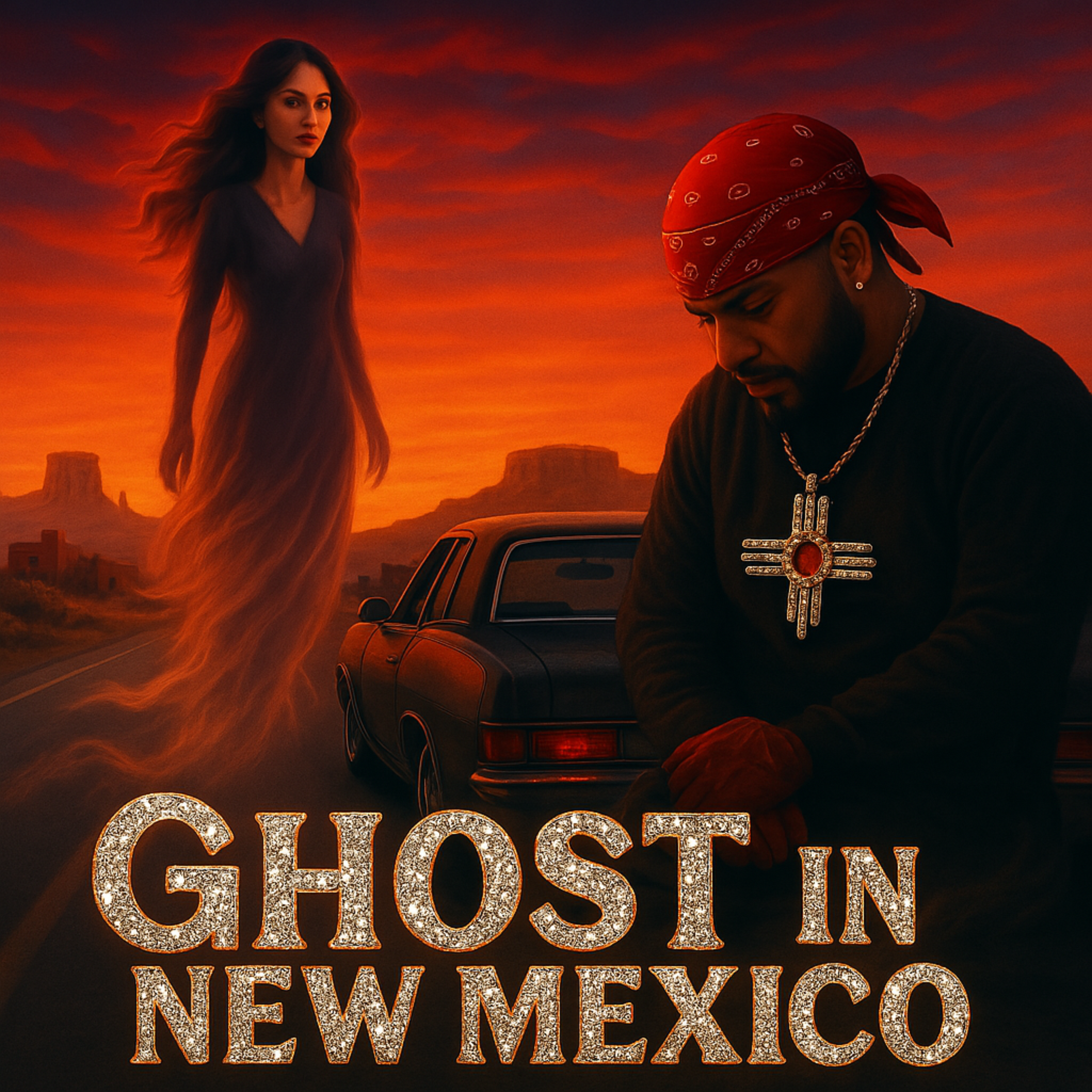 ghost in New Mexico artwork