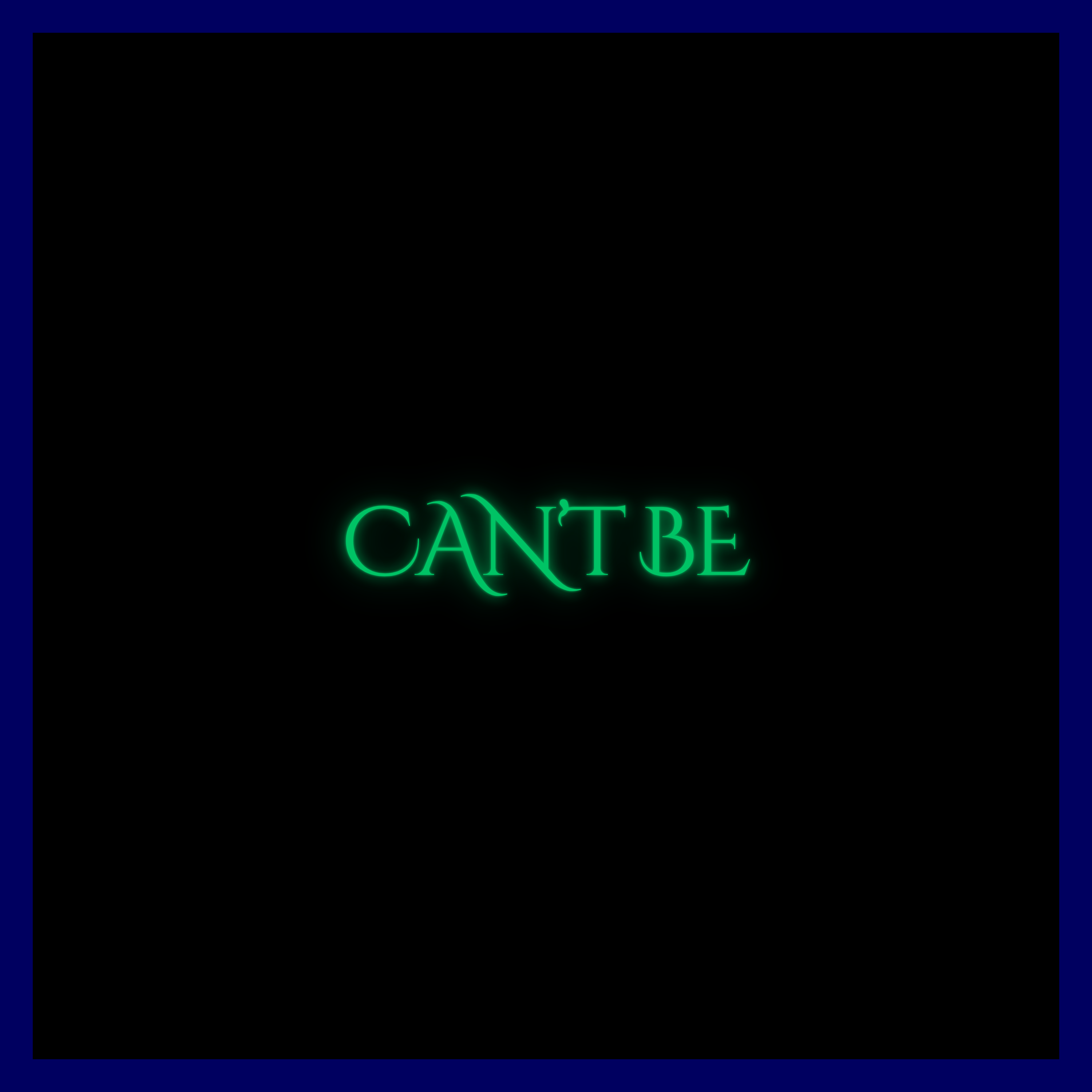Cant be (slowed and reverb) artwork
