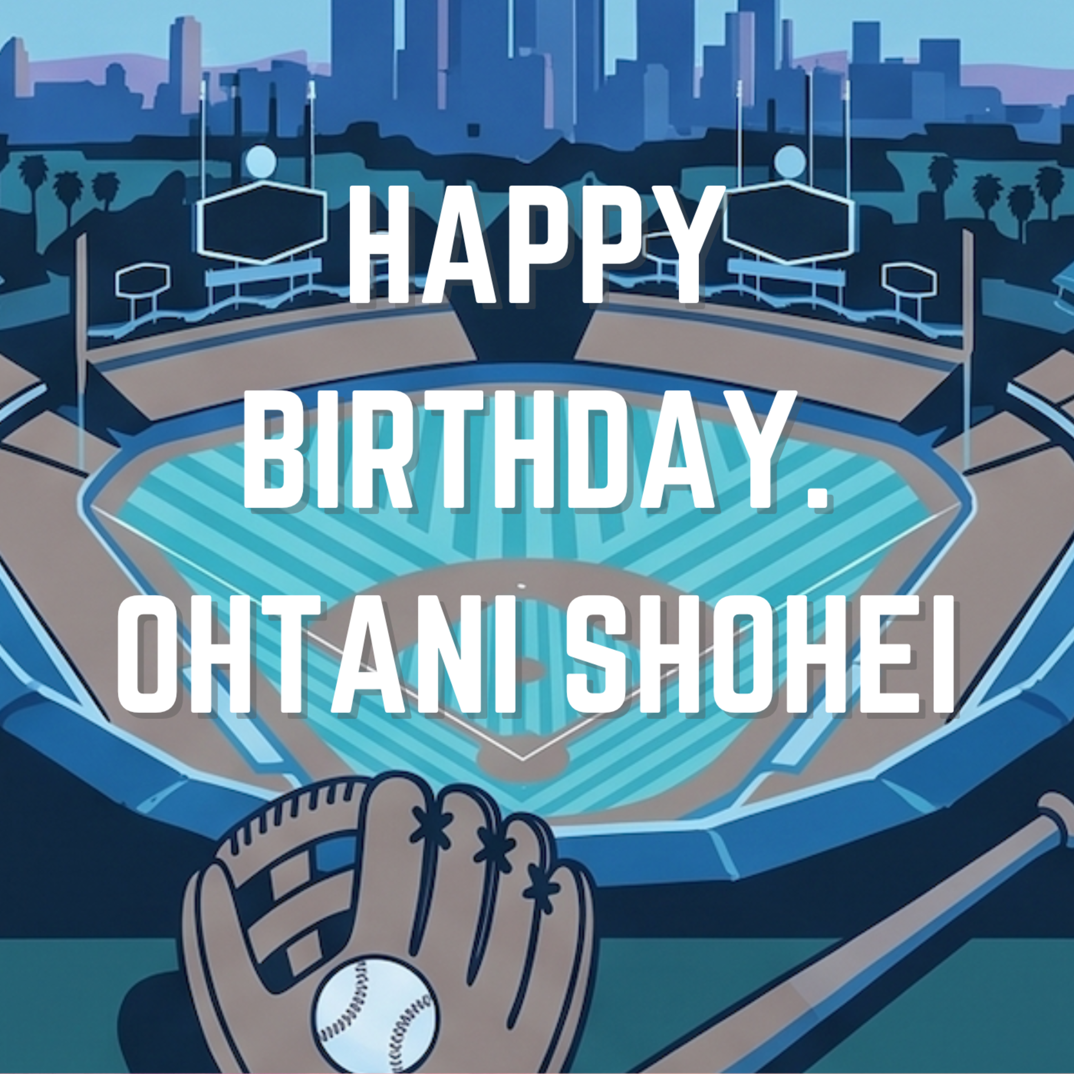 Happy Birthday. Ohtani Shohei by David Castle cover art