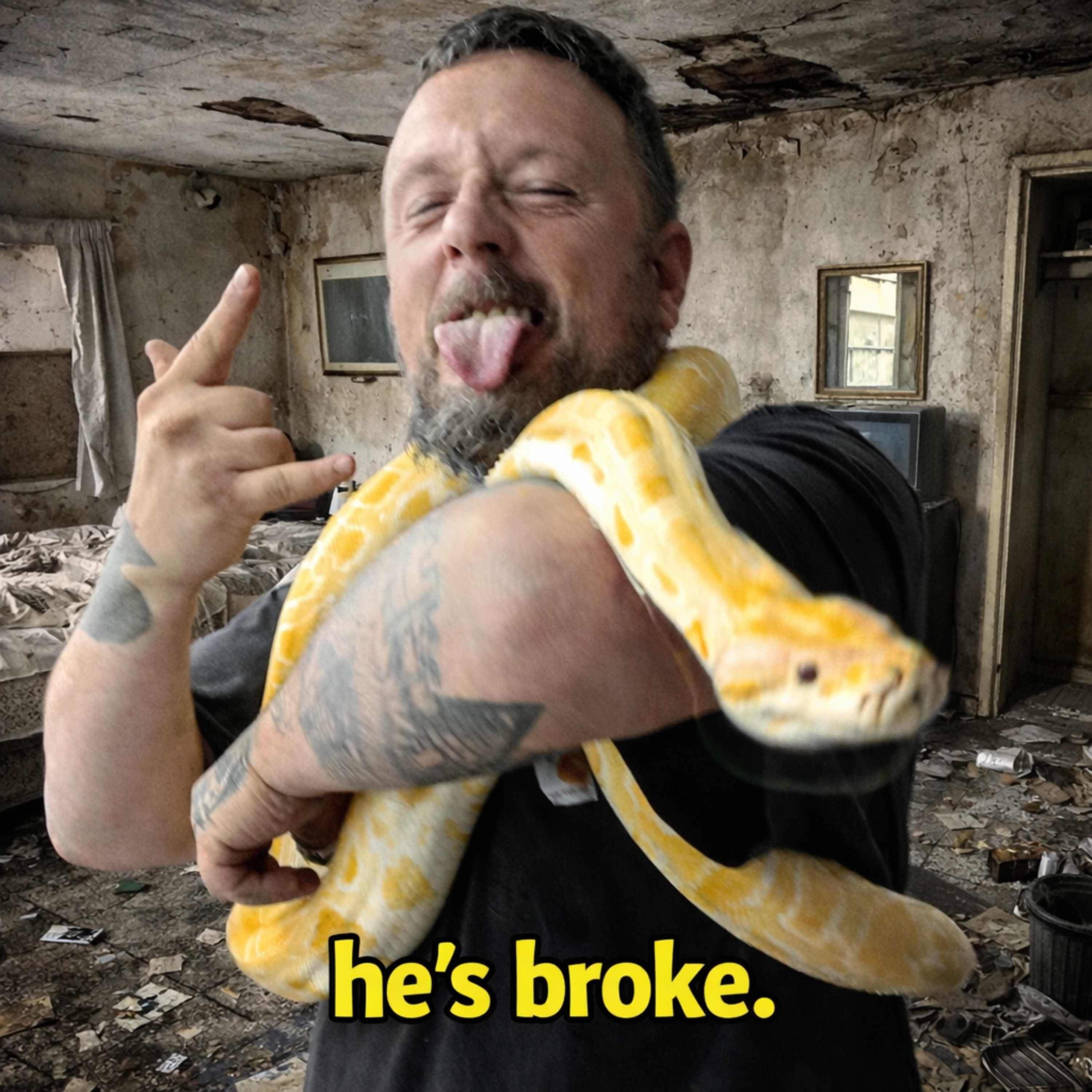 He's broke artwork