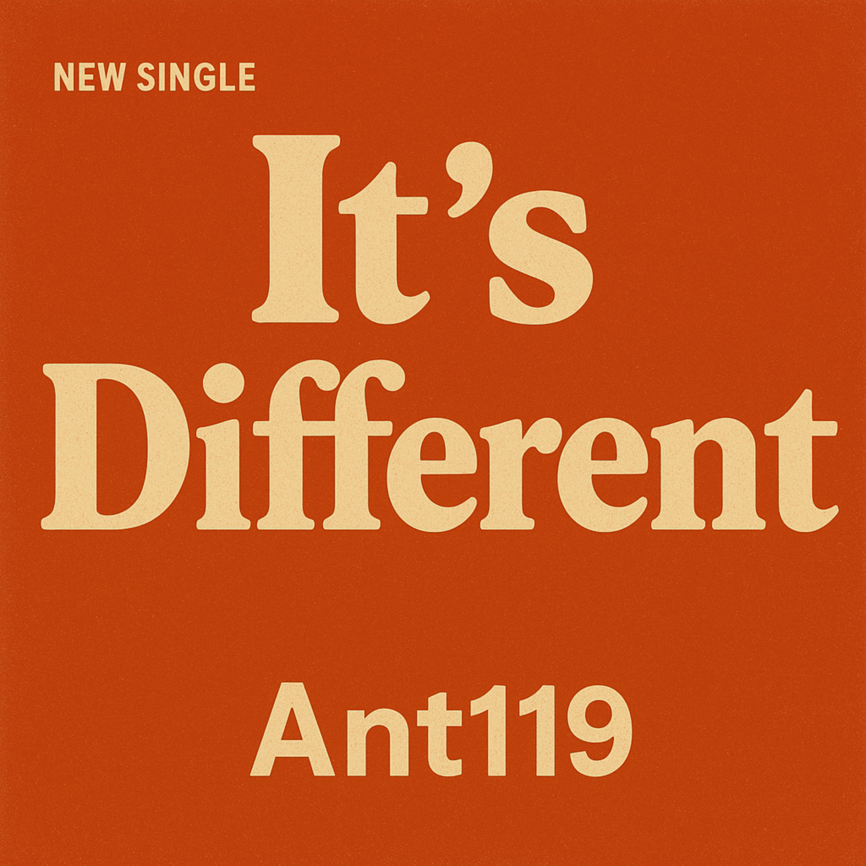 It's Different artwork