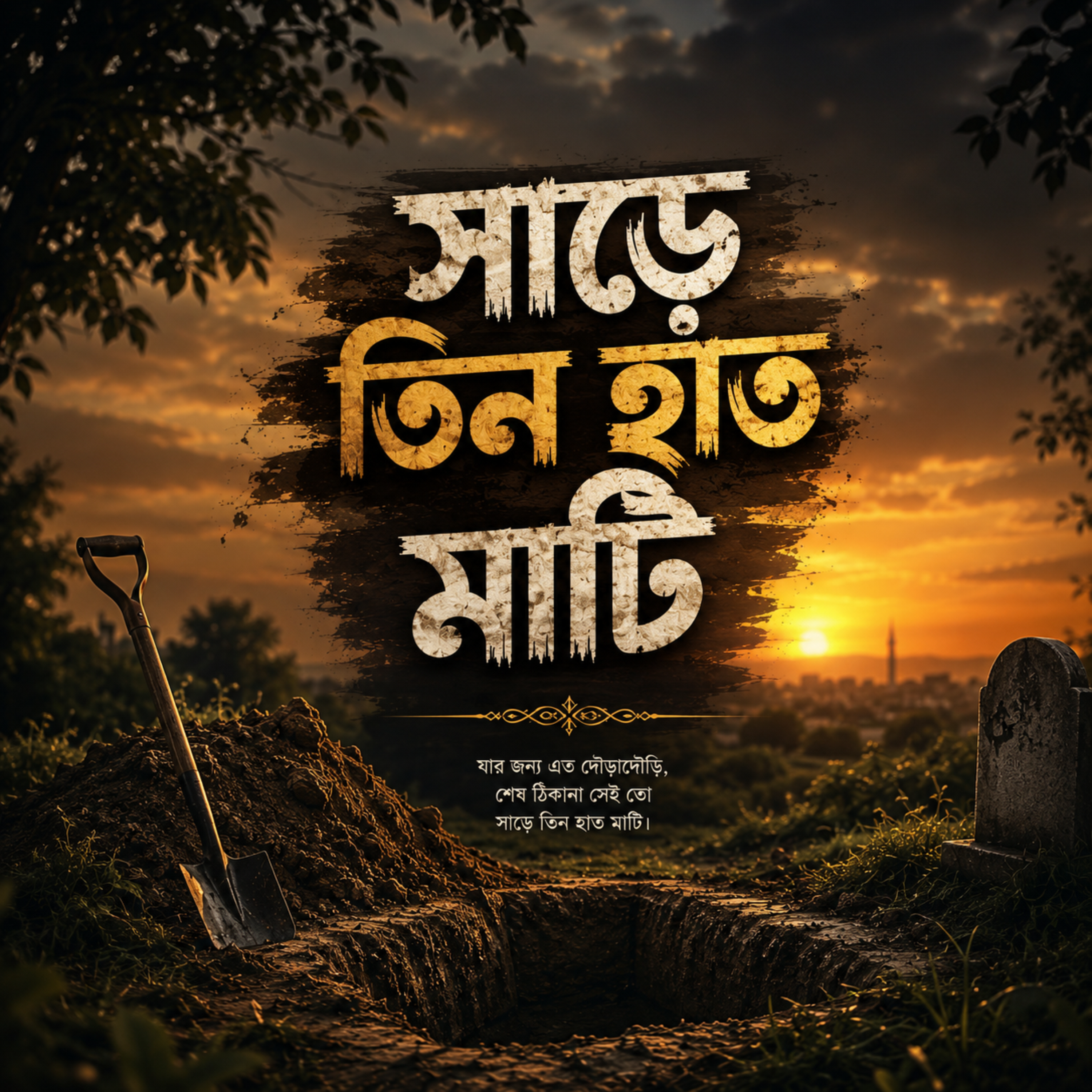 সাড়ে তিন হাত মাটি (Sare Tin Hat Mati) by Ananya Sharma cover art