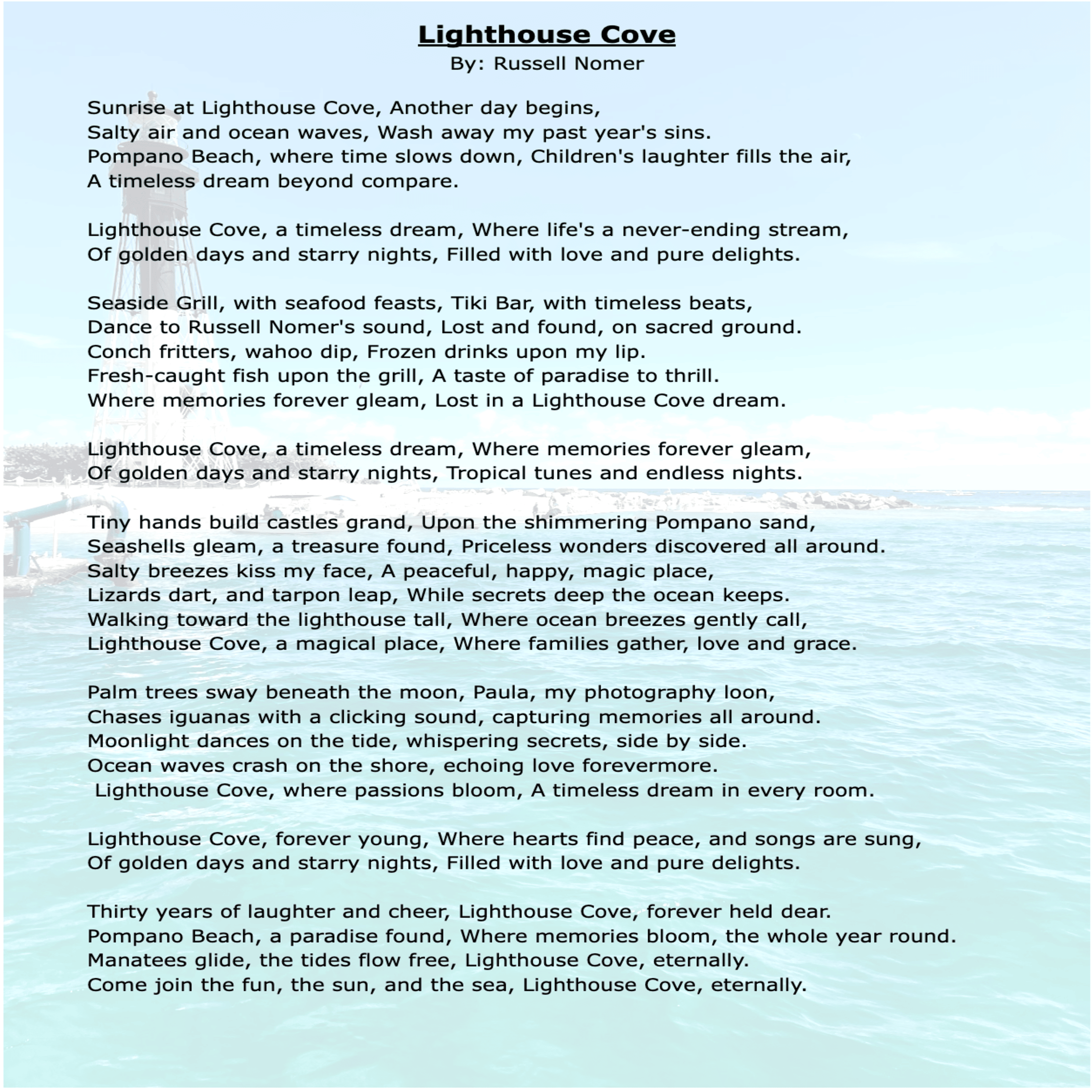 Lighthouse Cove artwork