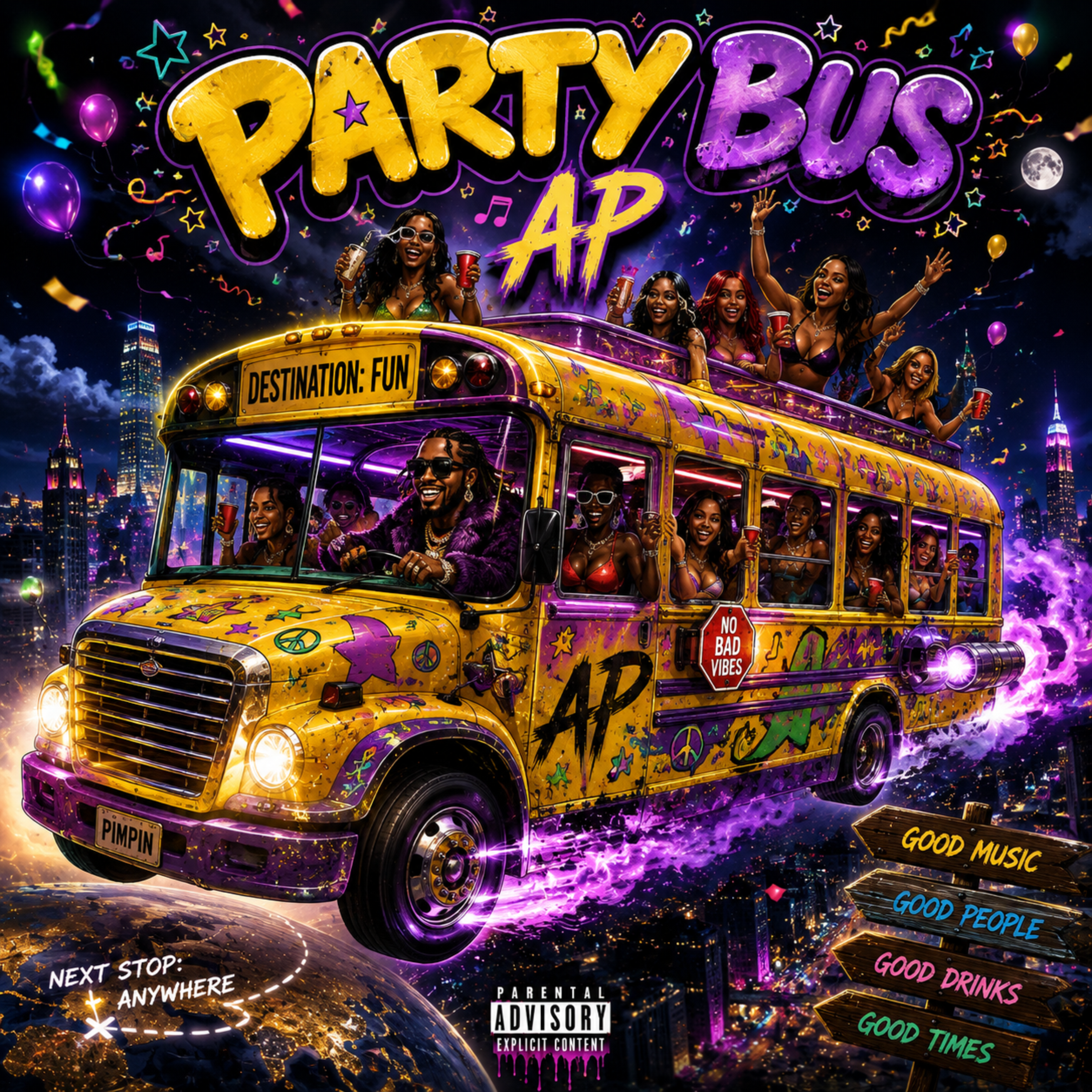 Party Bus by Austin AP Powers cover art