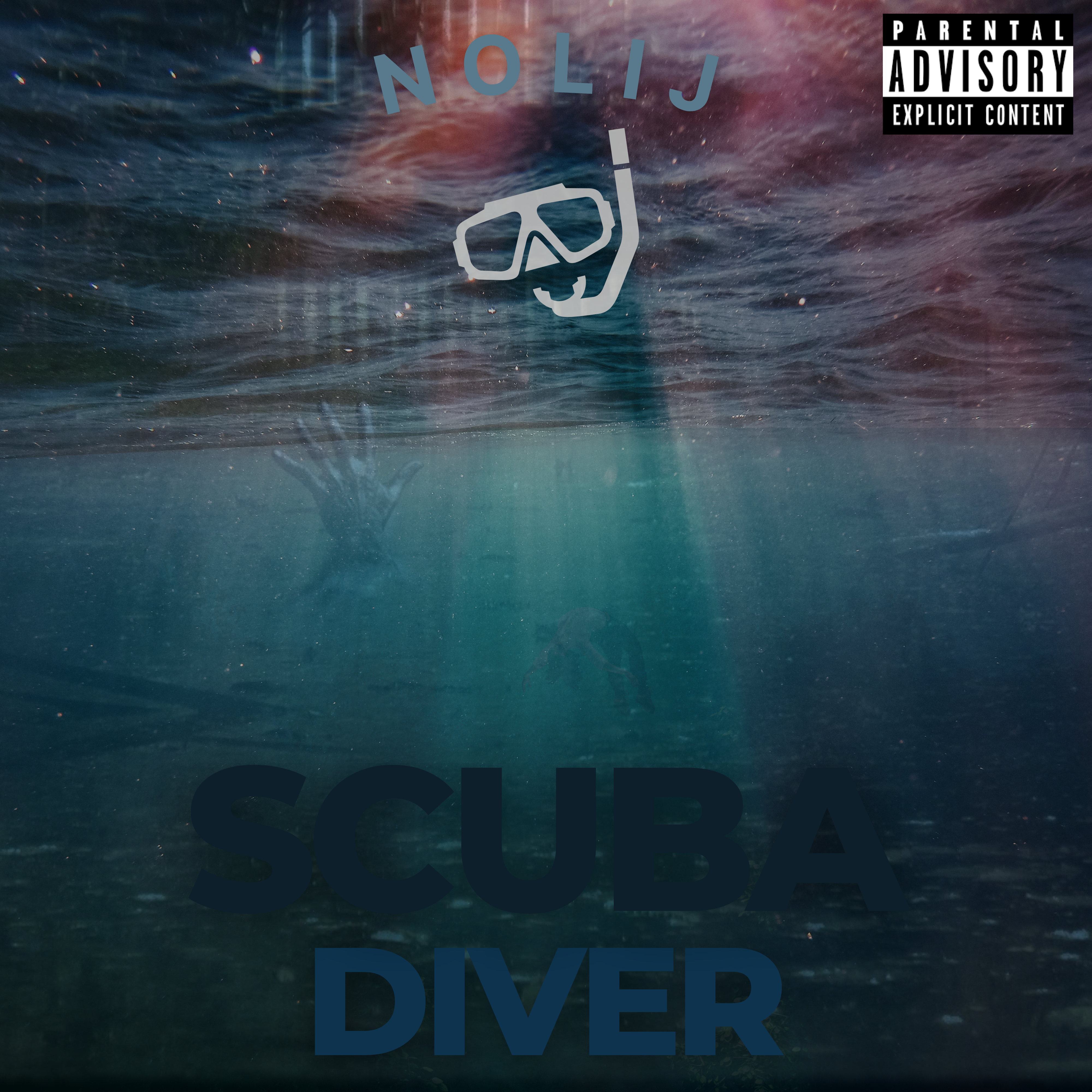 Scuba diver artwork