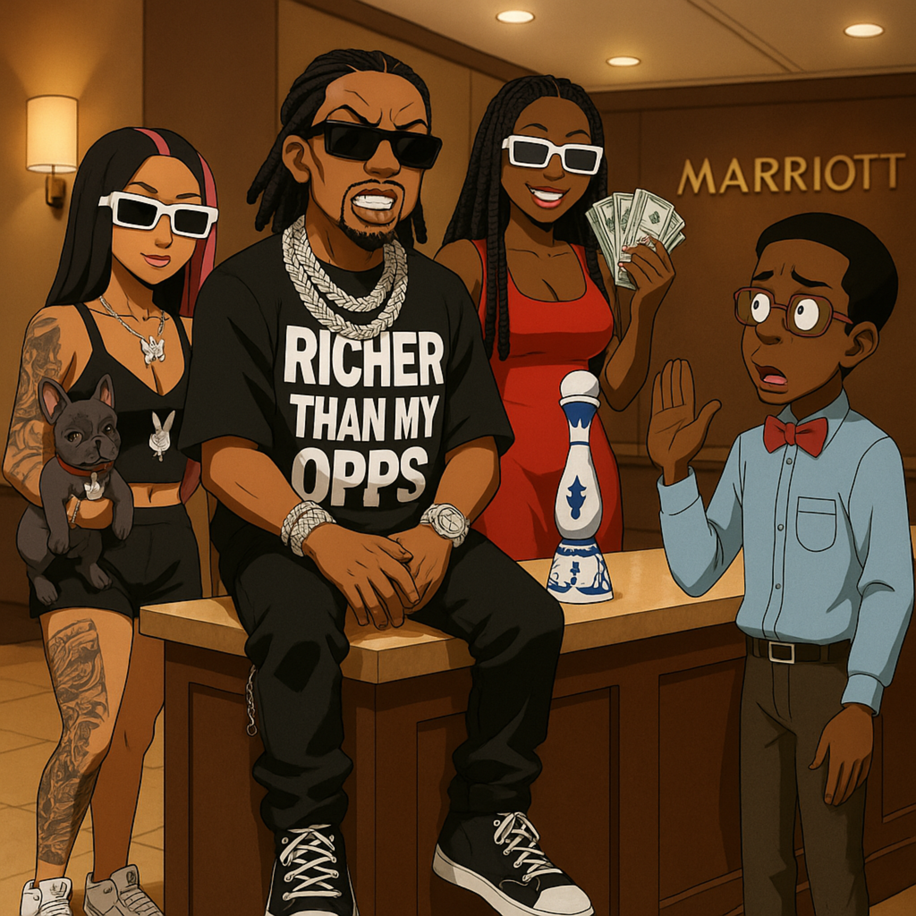 At the Marriot artwork