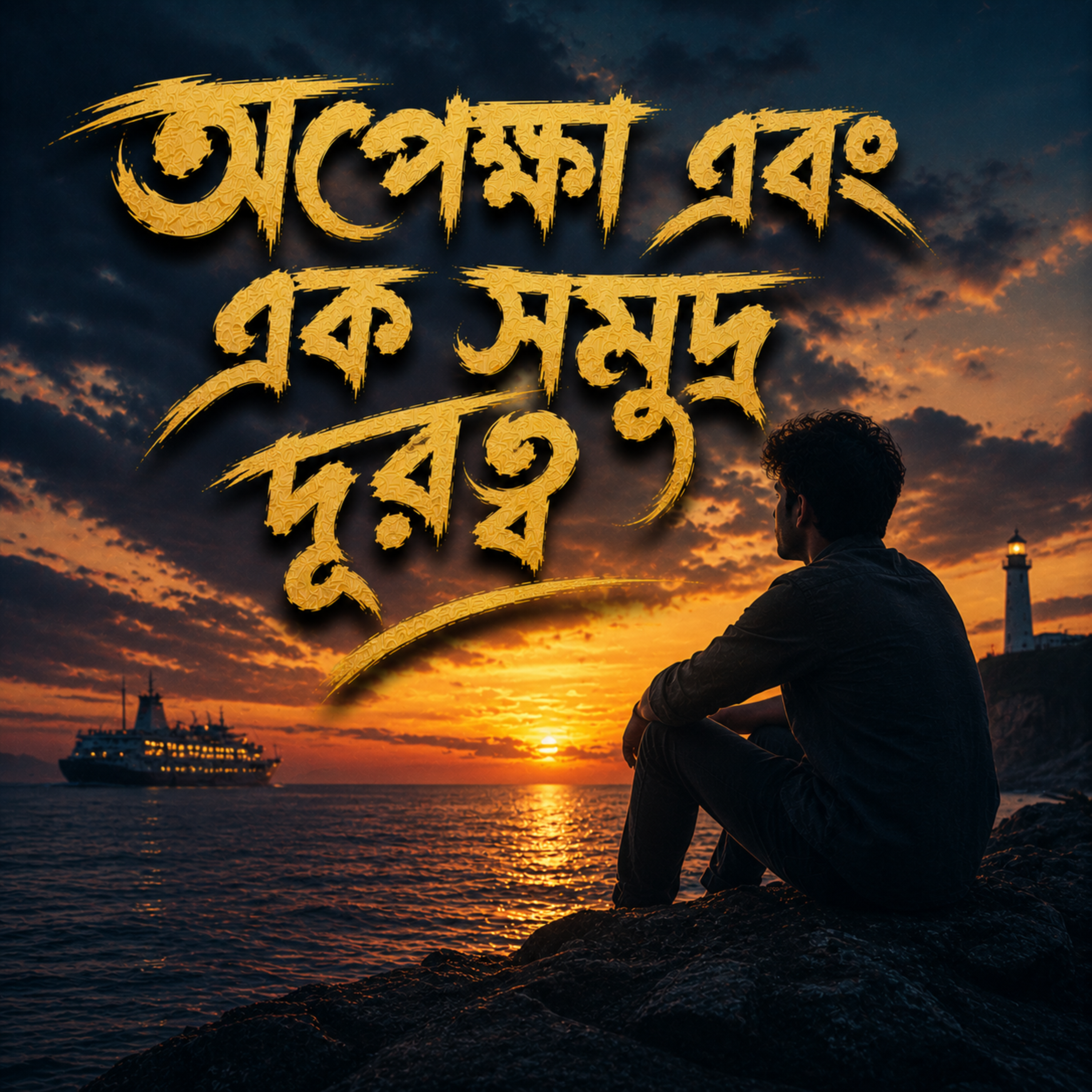 অপেক্ষা এবং এক সমুদ্র দূরত্ব (Opekkha Ebong Ek Somudro Durotto) artwork