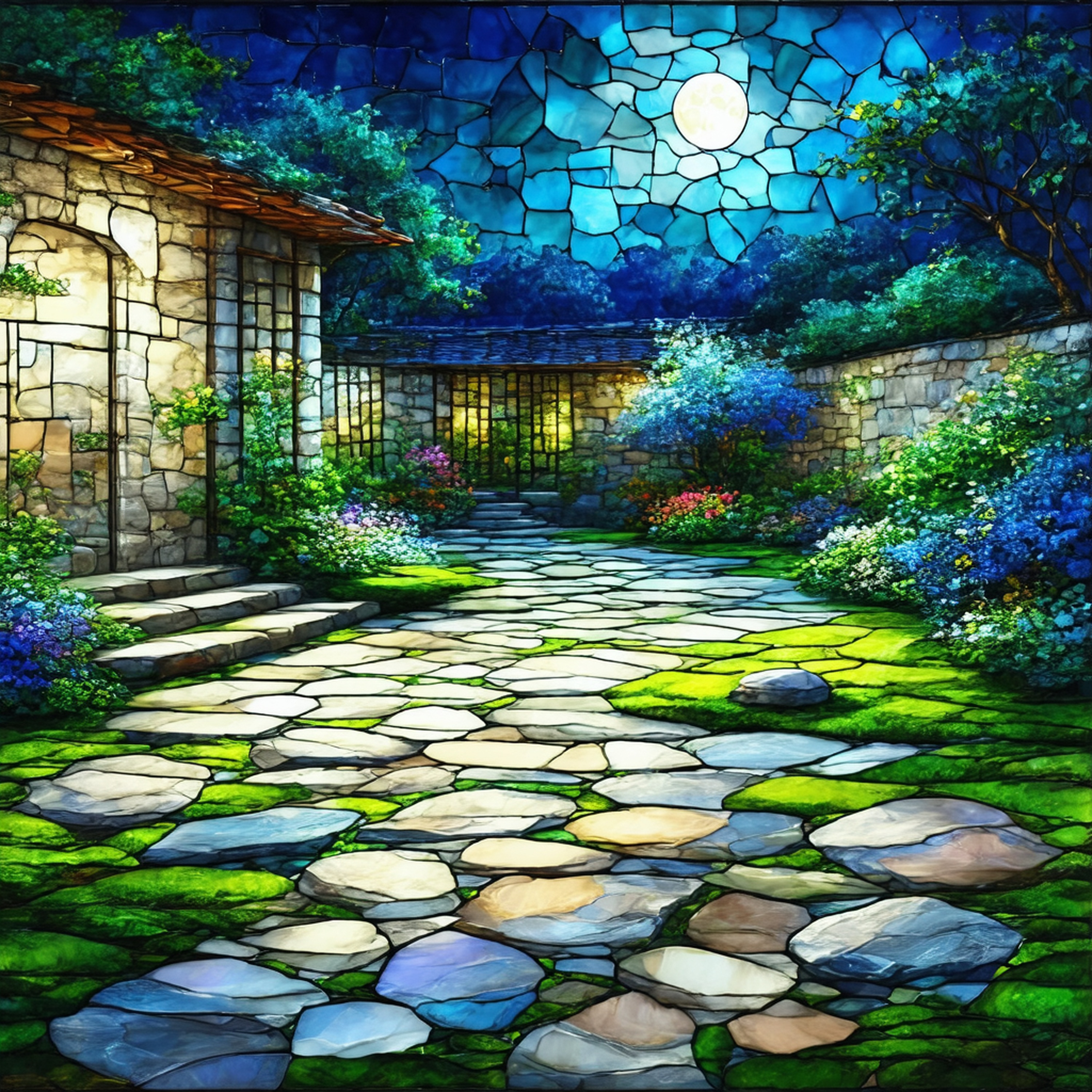 济上四贤咏成文学 artwork