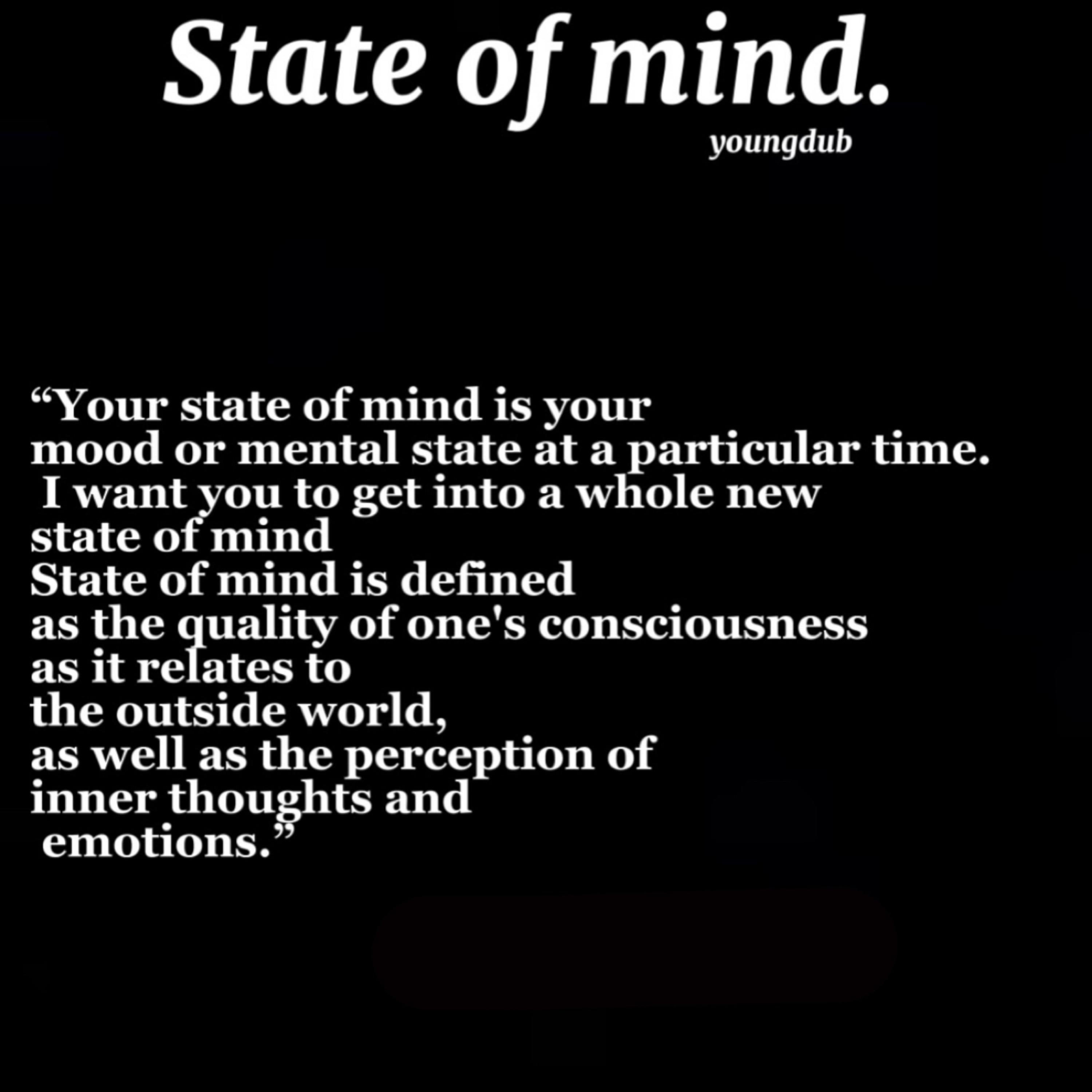 State of mind artwork
