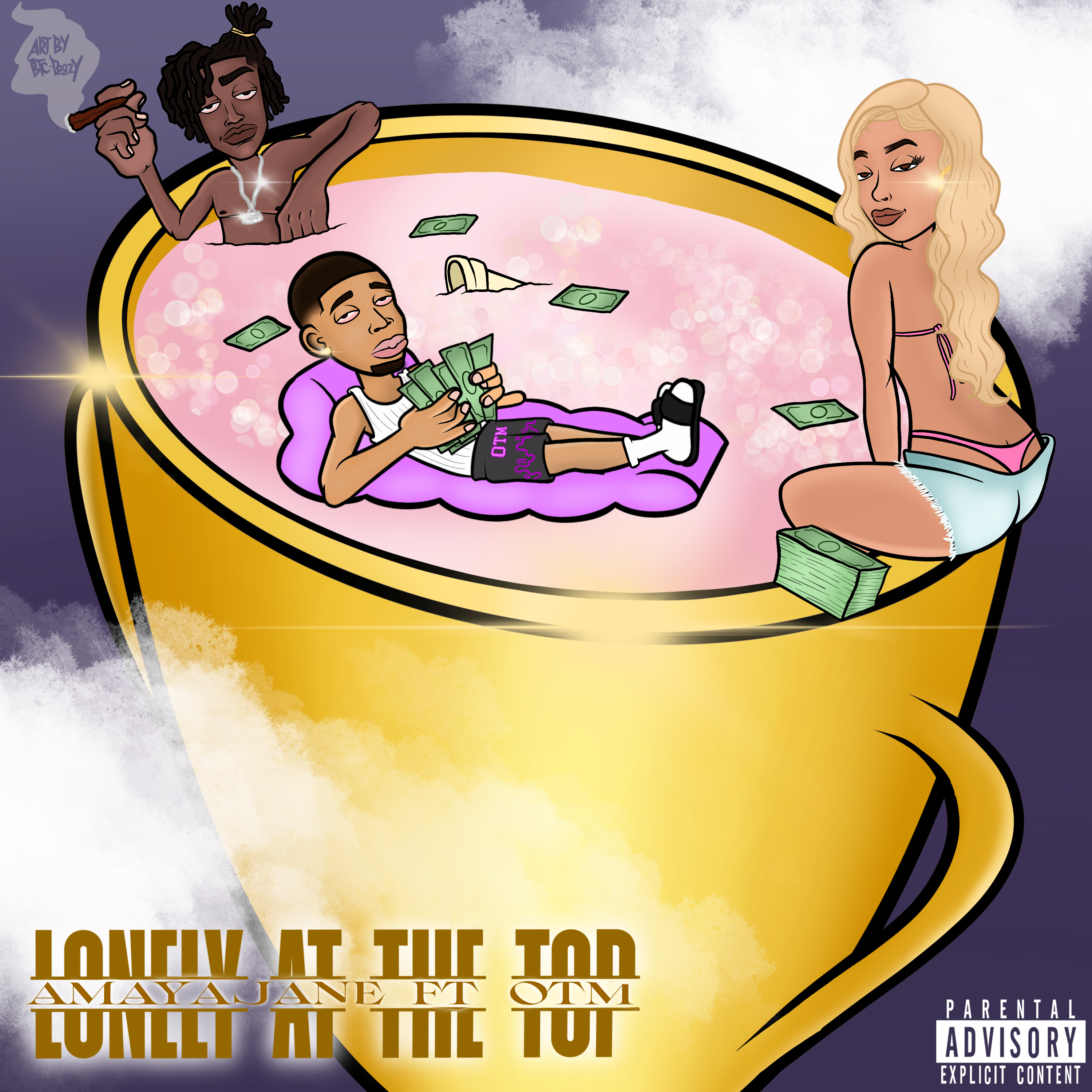 Lonely At The Top (featuring OTM) by Amayajane cover art