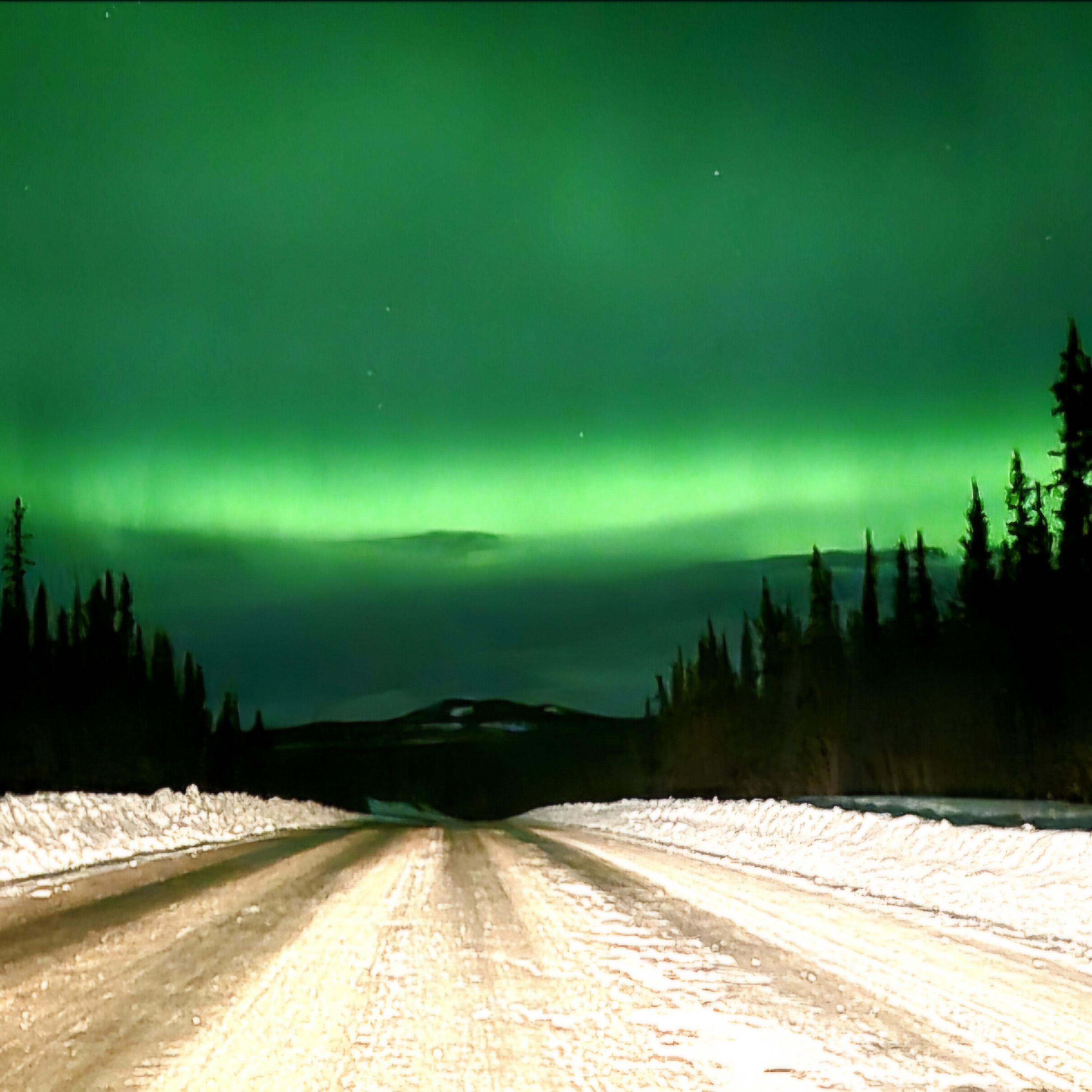 Moonlit Northern Lights artwork