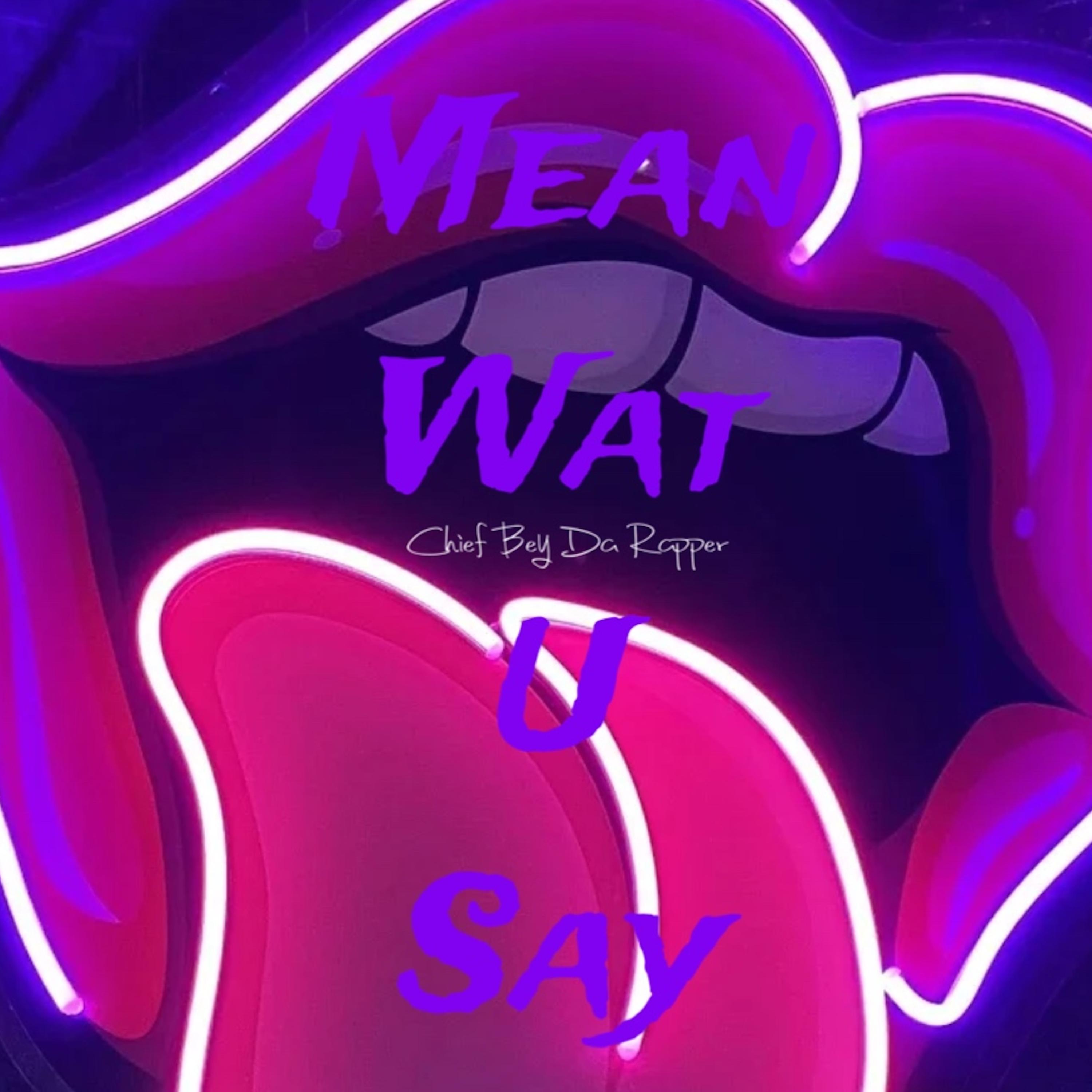 Mean Wat U Say artwork