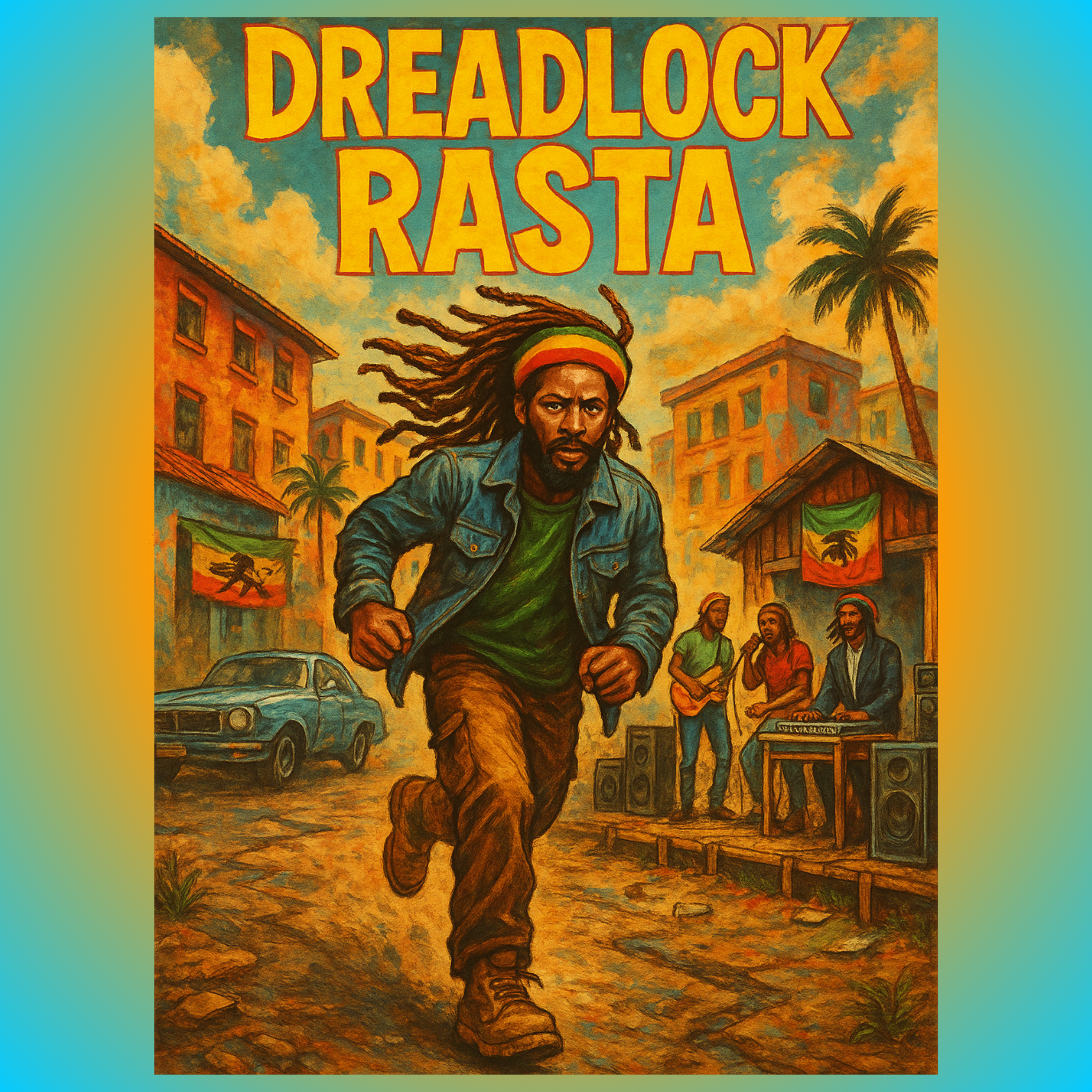 Dreadlock Rasta artwork