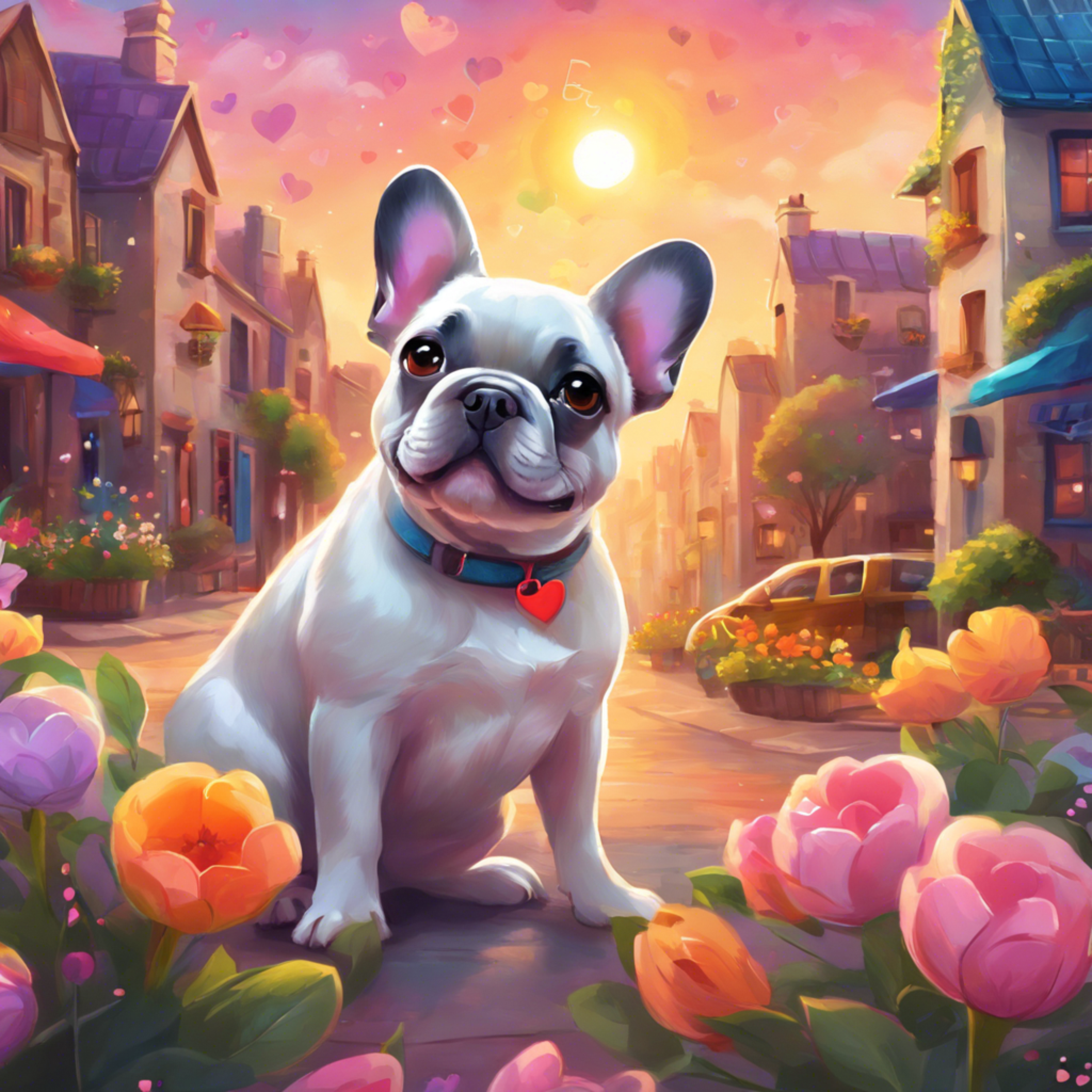 Amour de Bouledogue Français artwork