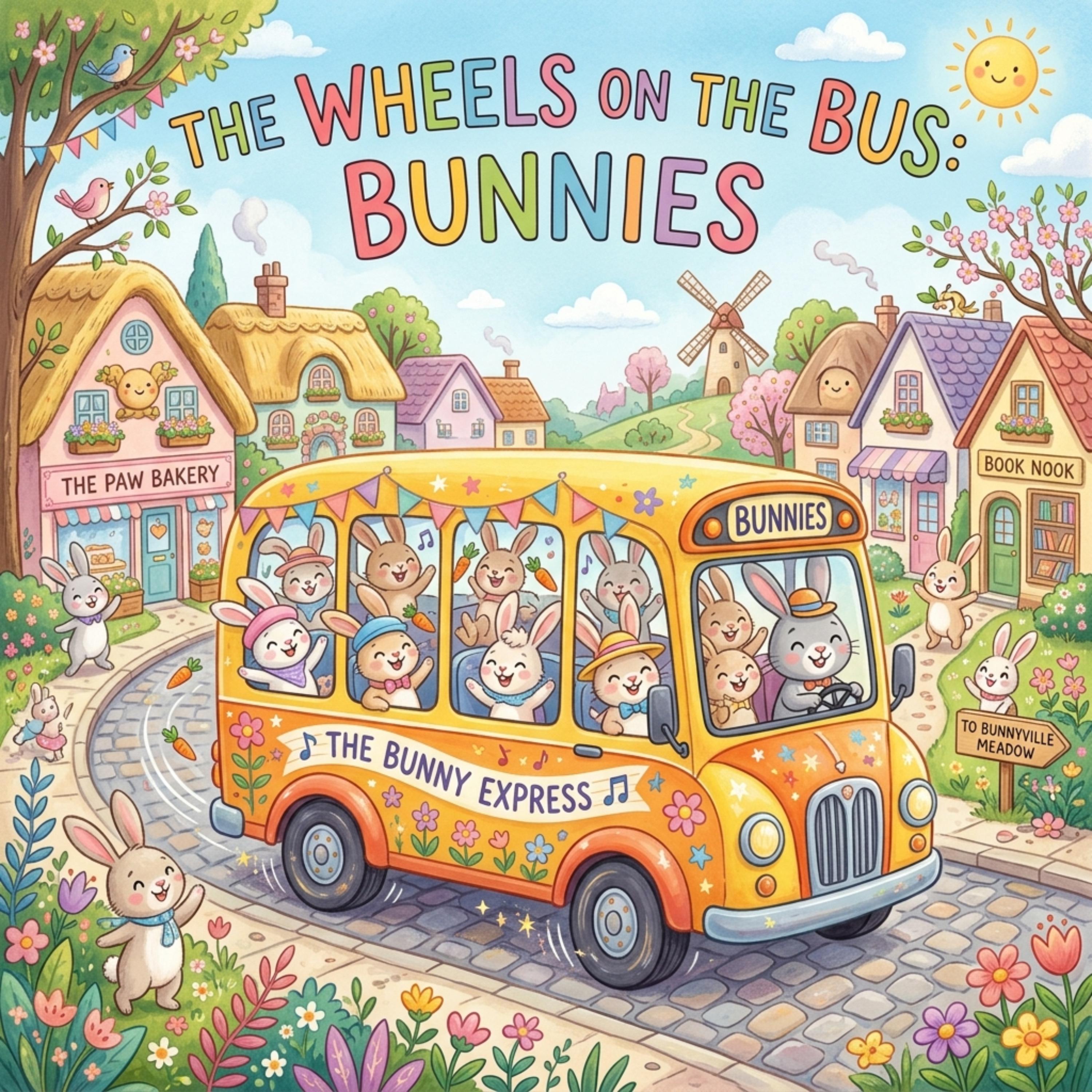 The Wheels On The Bus: Bunnies artwork