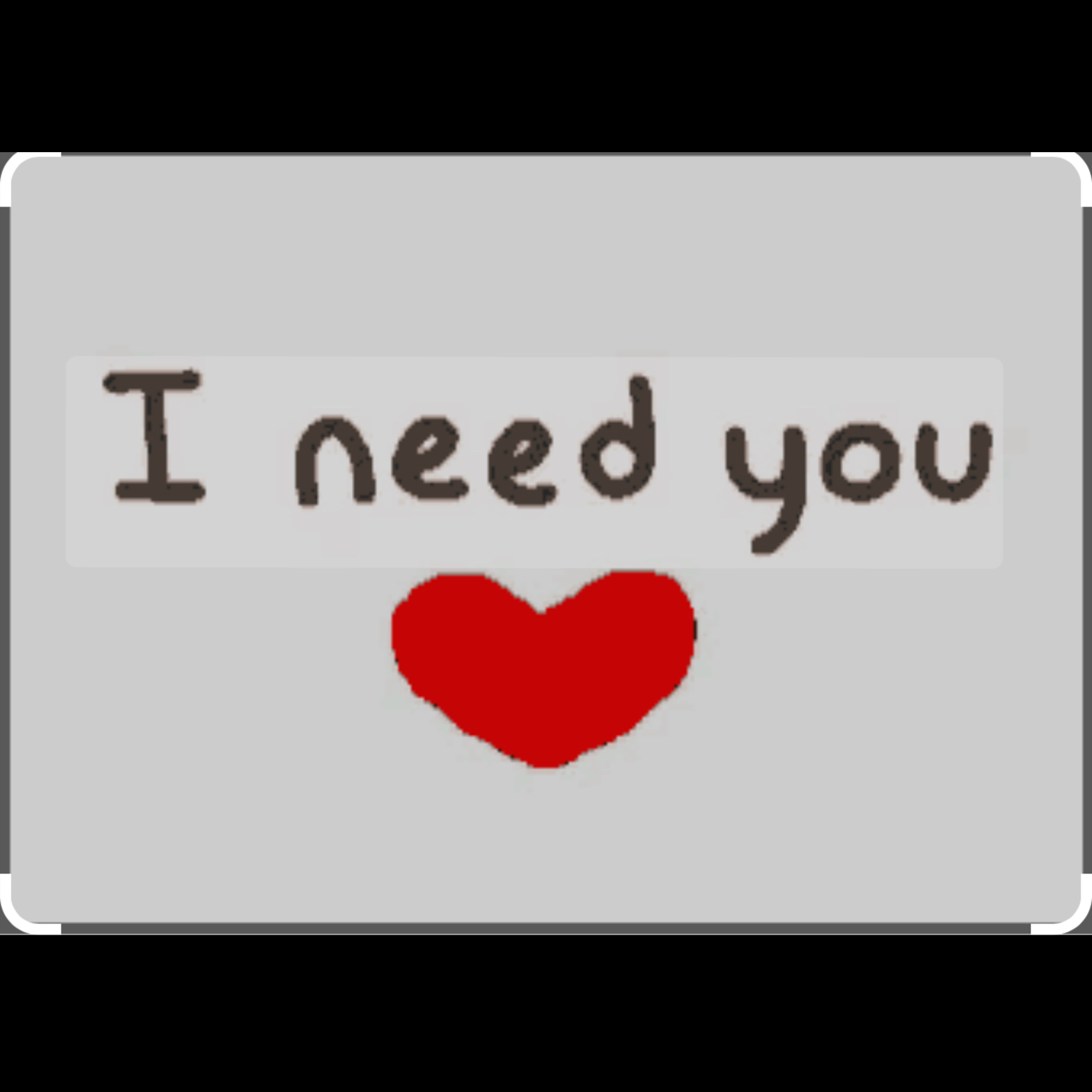 I Need You artwork