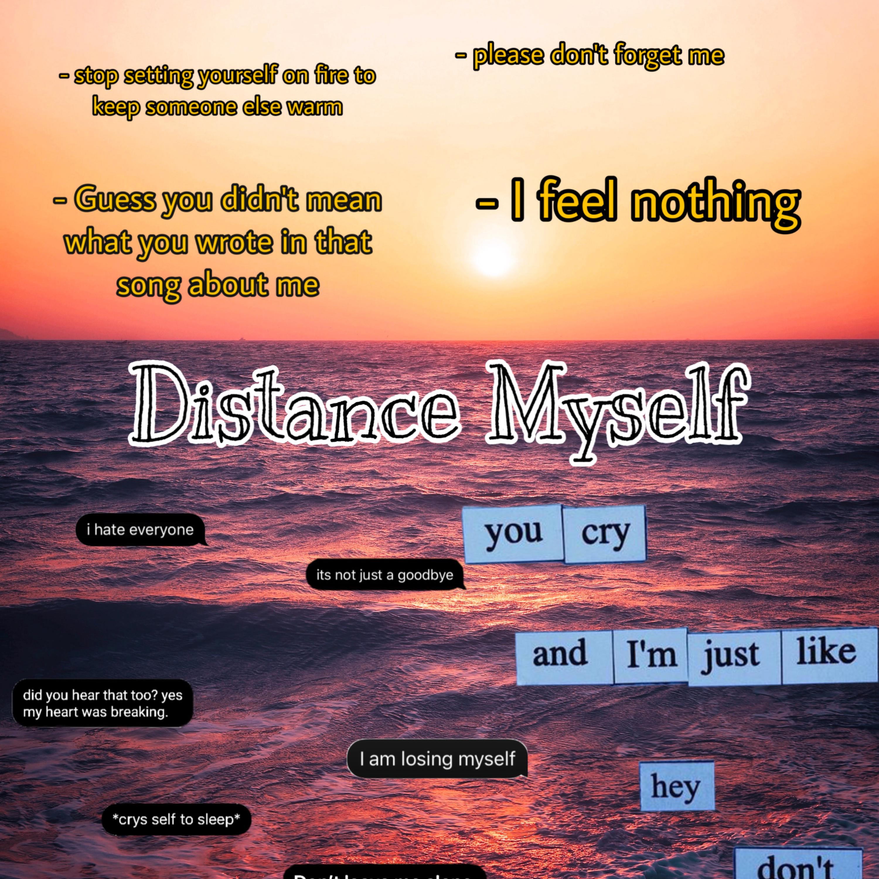 Distance Myself artwork