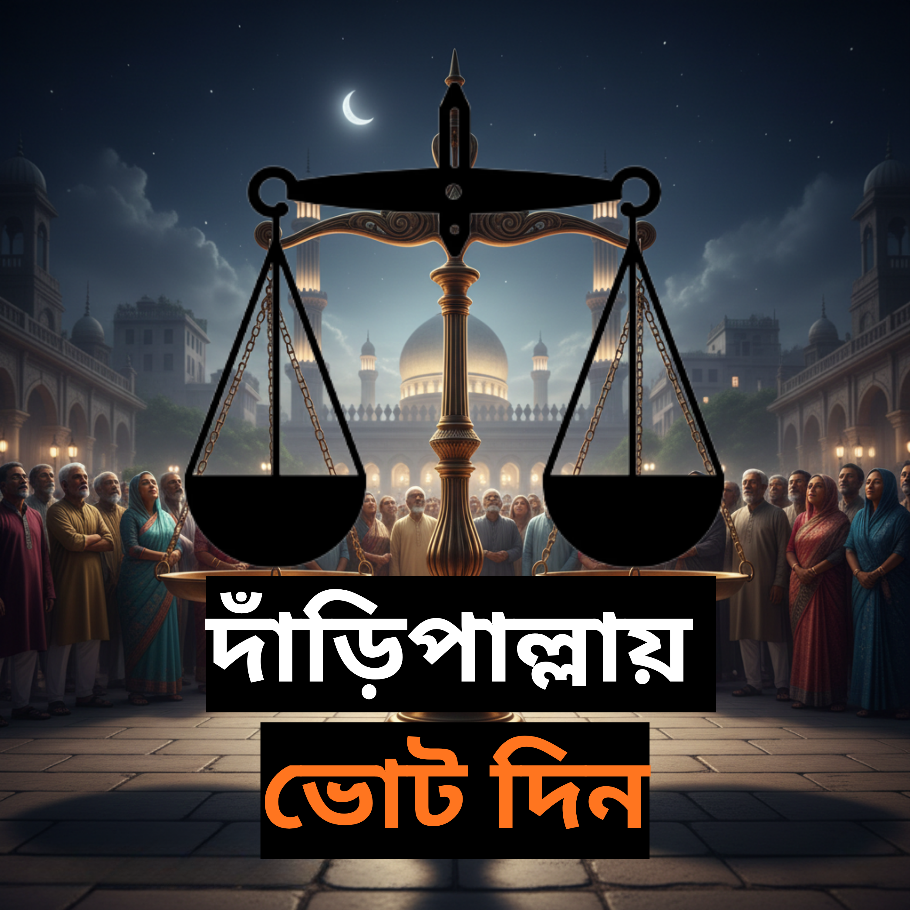 দাঁড়িপাল্লায় ভোট দিন artwork