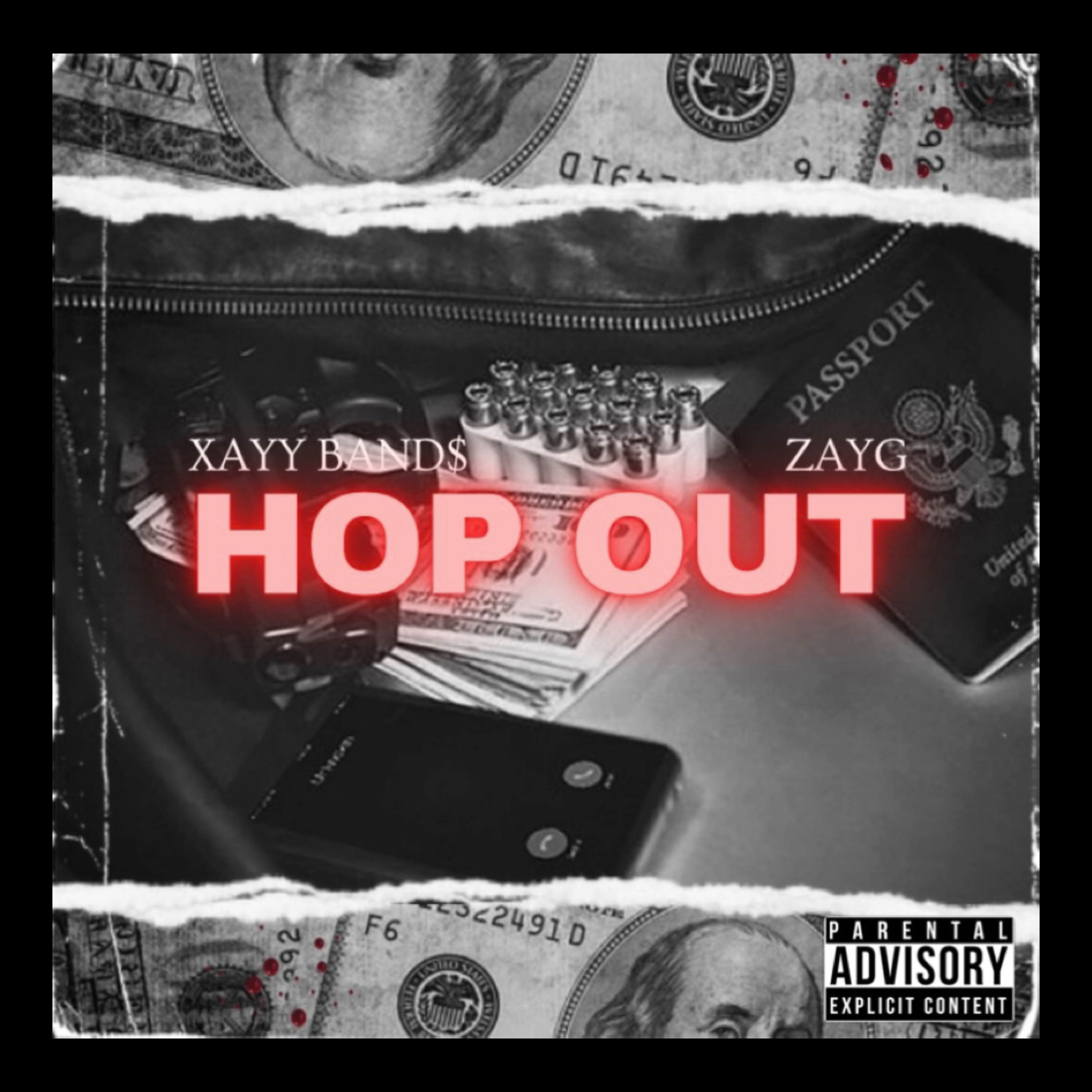 HOP OUT by XAYY BAND$ cover art