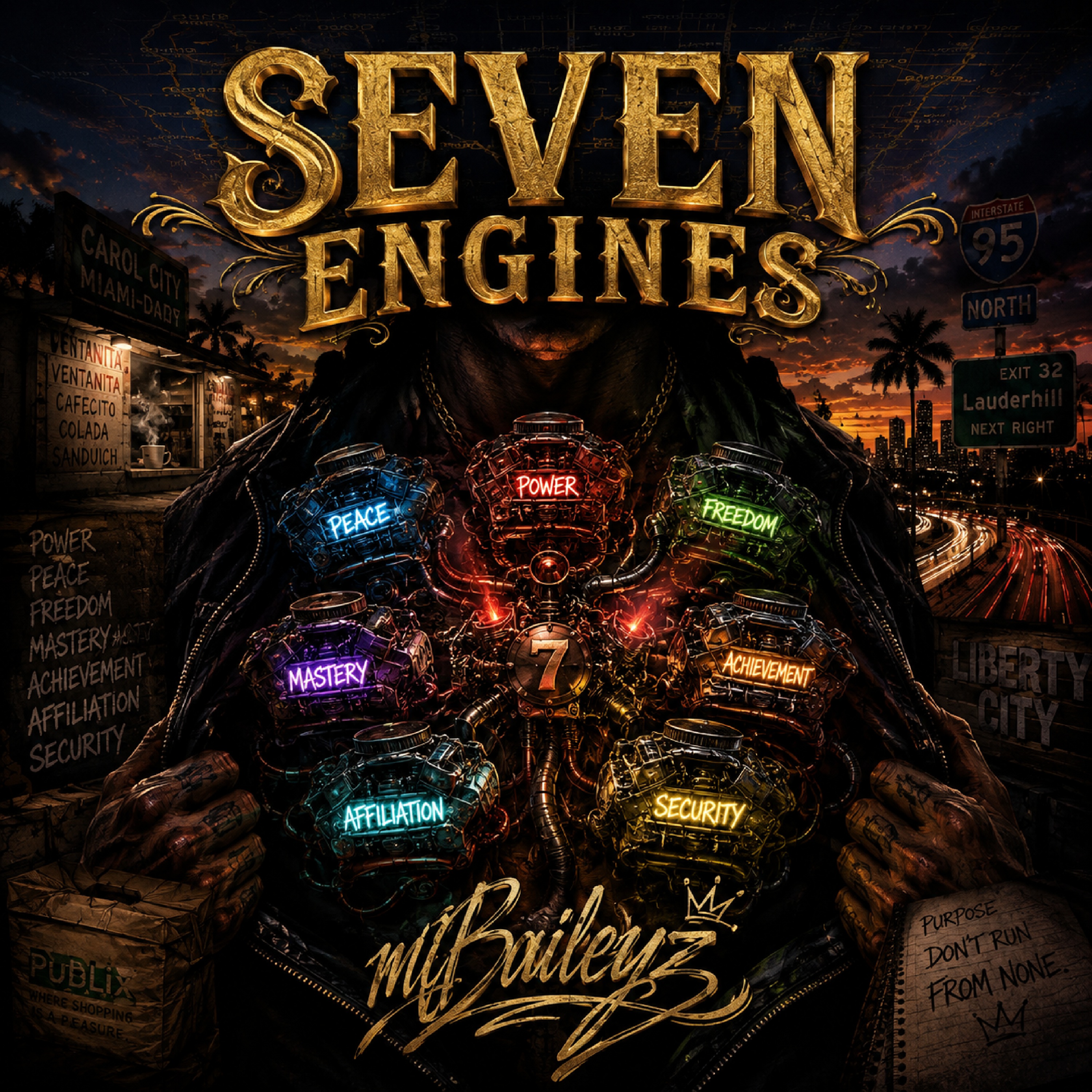 SEVEN ENGINES by mBaileyz cover art