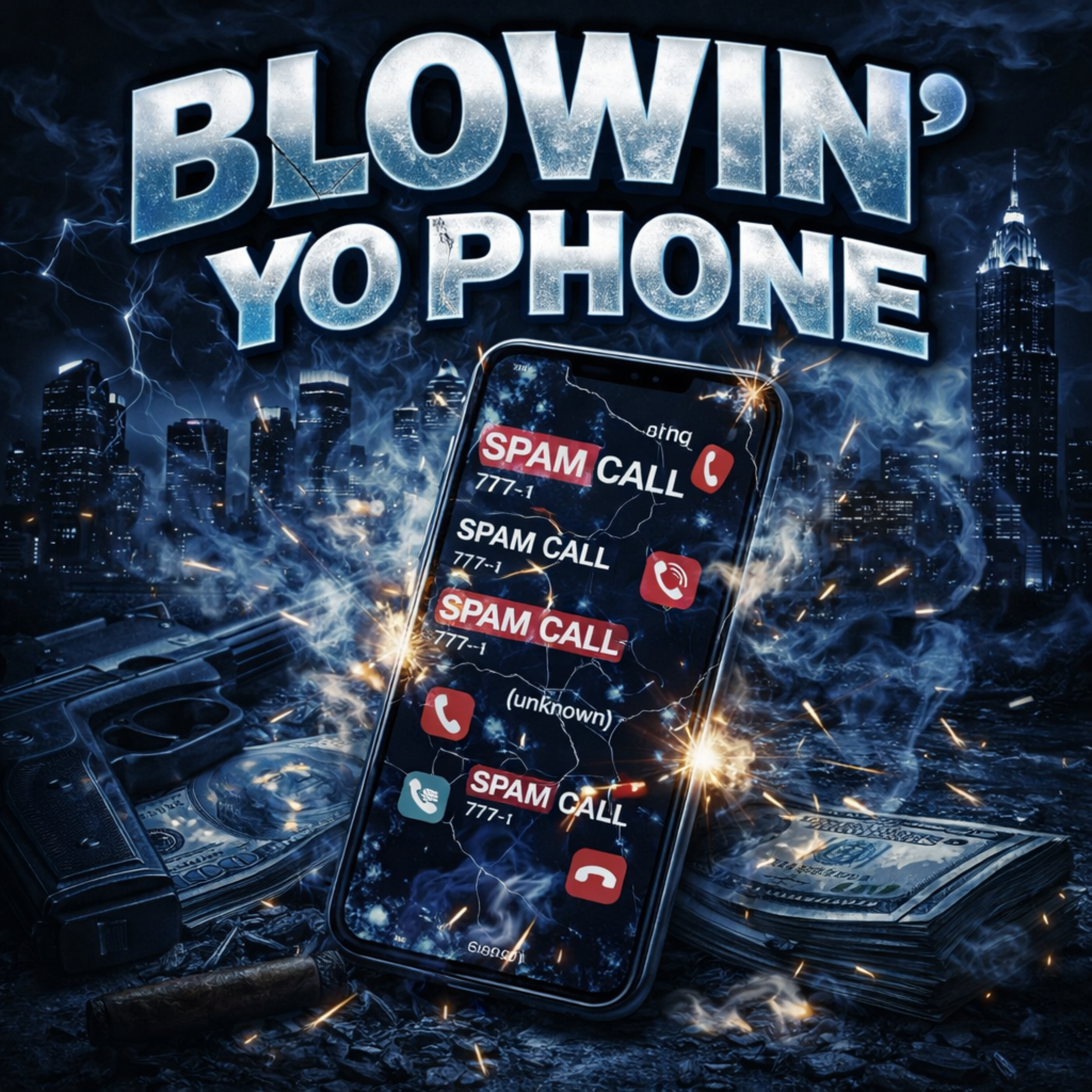 Blowin' yo phone artwork