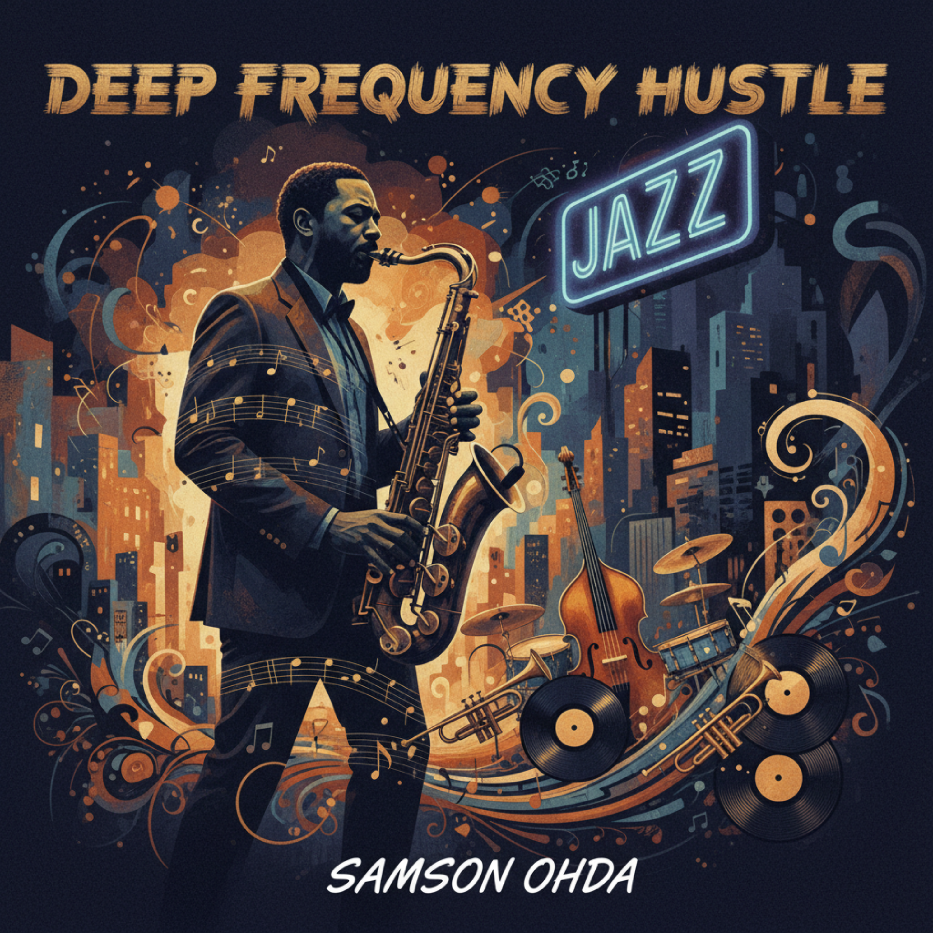 Deep Frequency Hustle by Samson Ohda  cover art